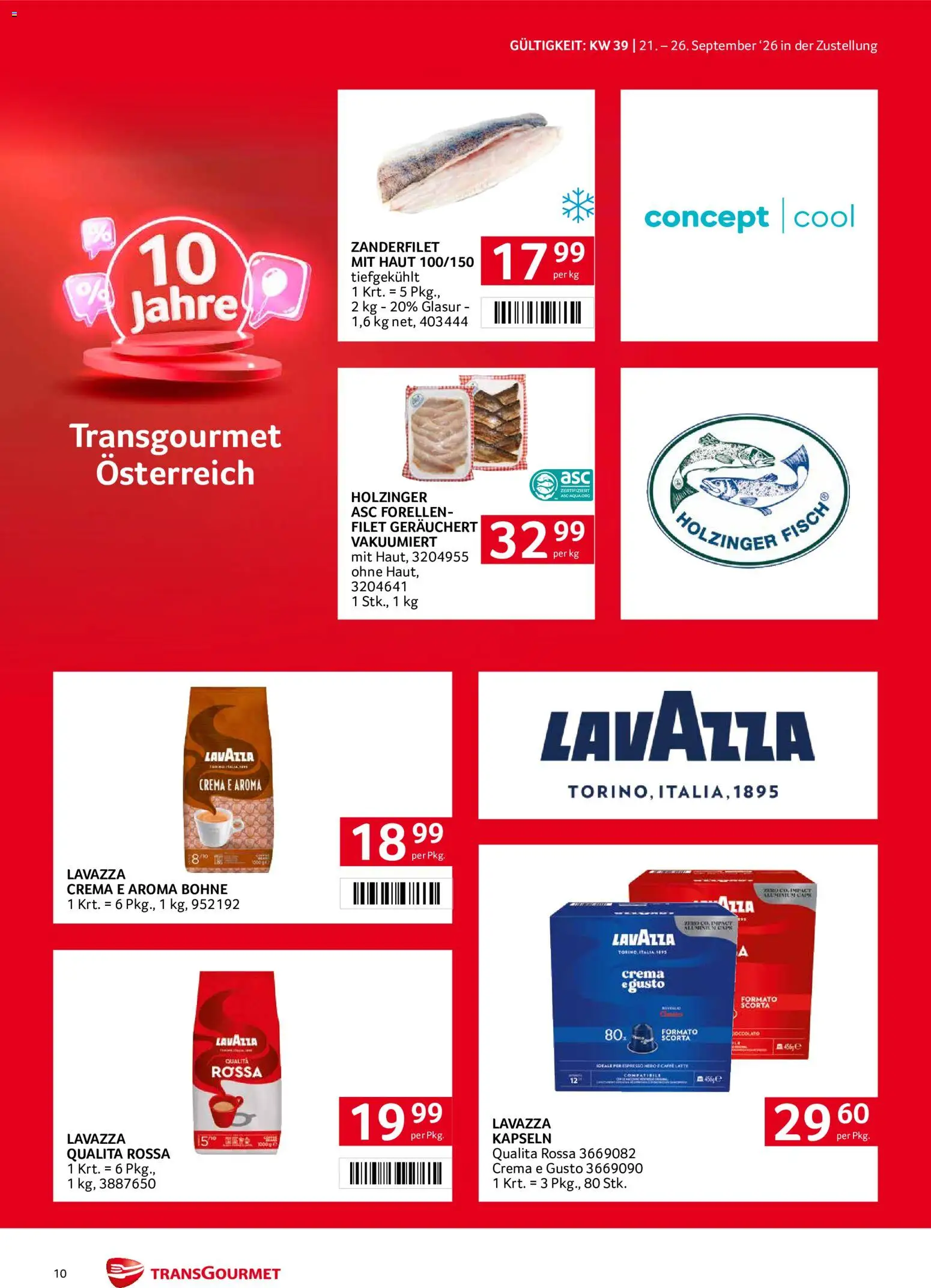 Transgourmet Zustellaktion gültig ab 20.09.2026 | Seite: 10 | Produkte: Bohne