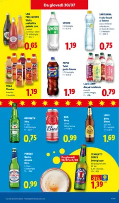Anteprima del volantino SANT'ANNA Fruity Touch al limone, Acqua minerale naturale con un tocco di Limone 1.5 l bottiglia valido a partire dal 30/07/2026 | Pagina: 19