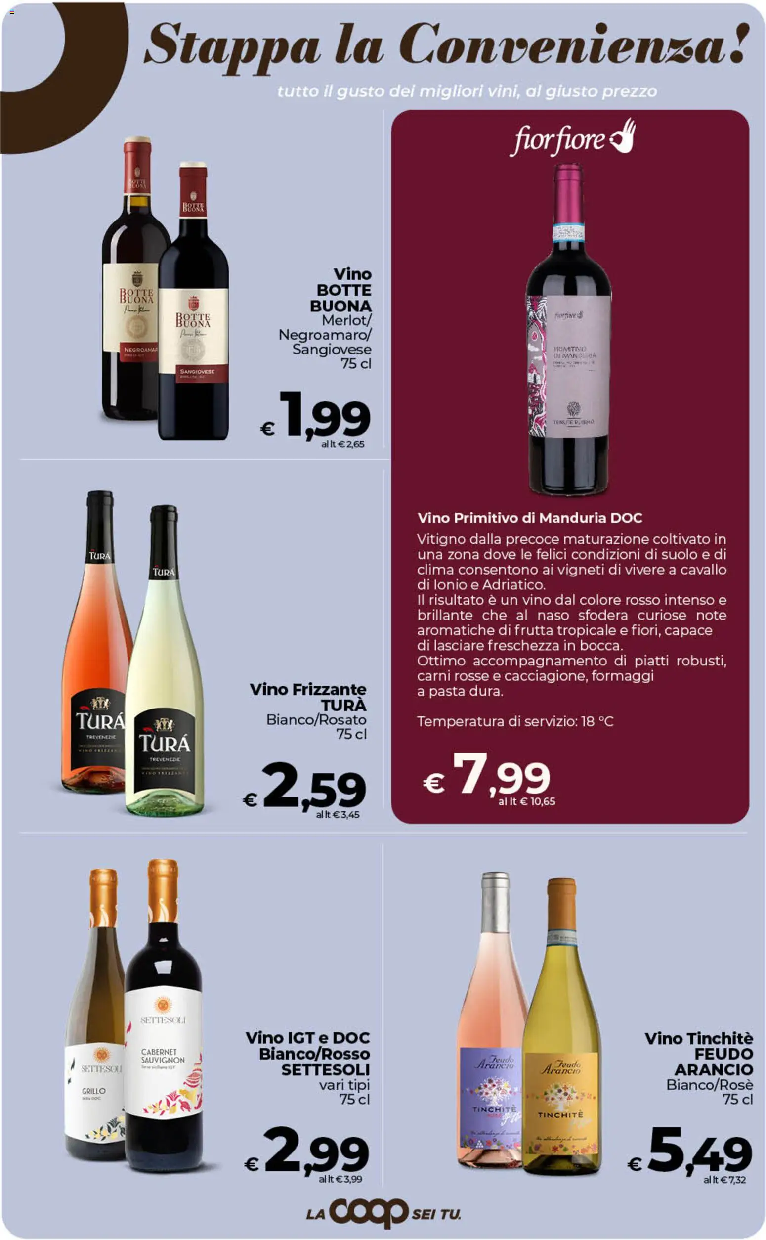 Volantino Ipercoop del 11/09/2026 | Pagina: 46 | Prodotti: Piatti, Frutta, Vino, Frutta tropicale