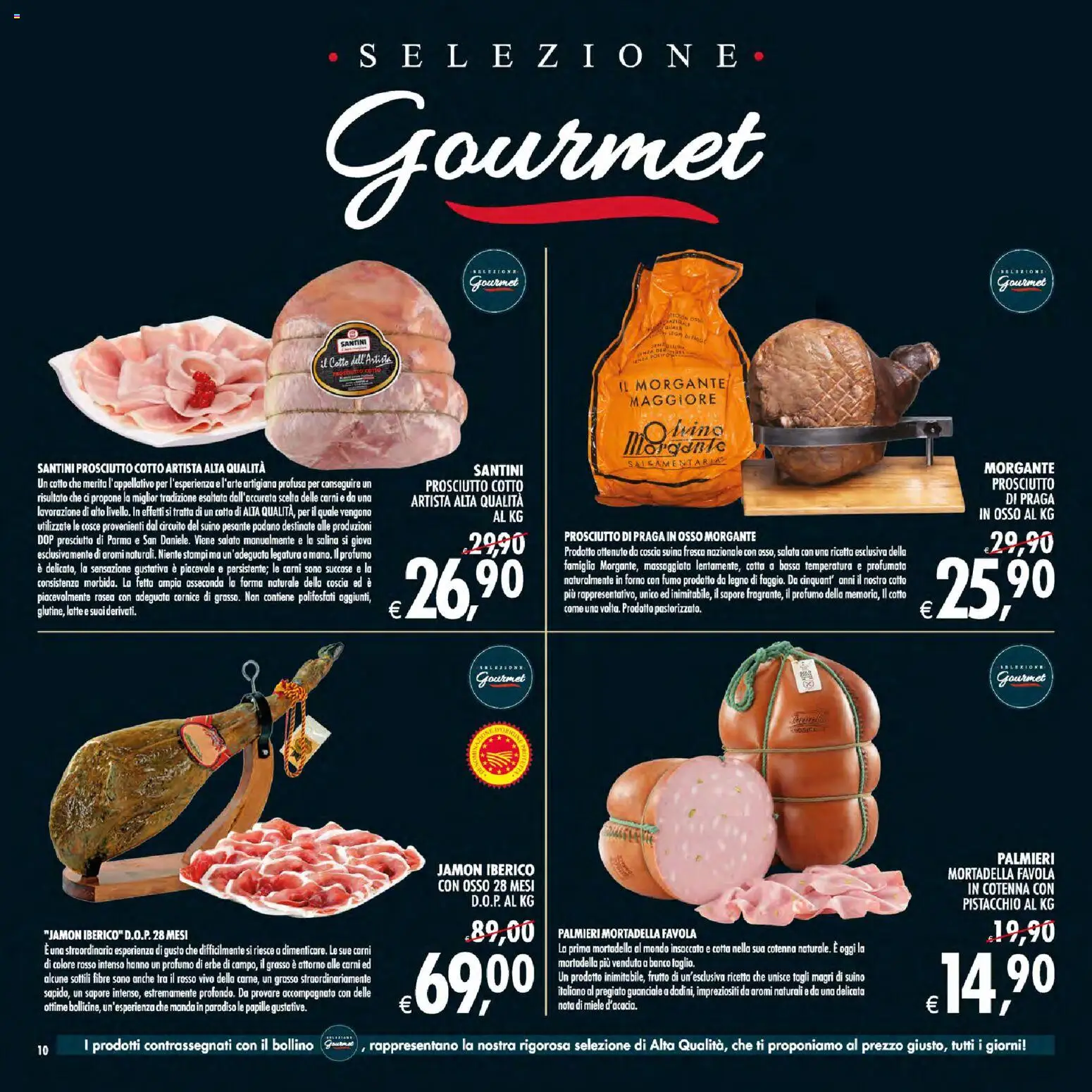 Volantino Decò del 21/07/2026 | Pagina: 10 | Prodotti: Prosciutto Cotto, Mortadella, Forno, Guanciale