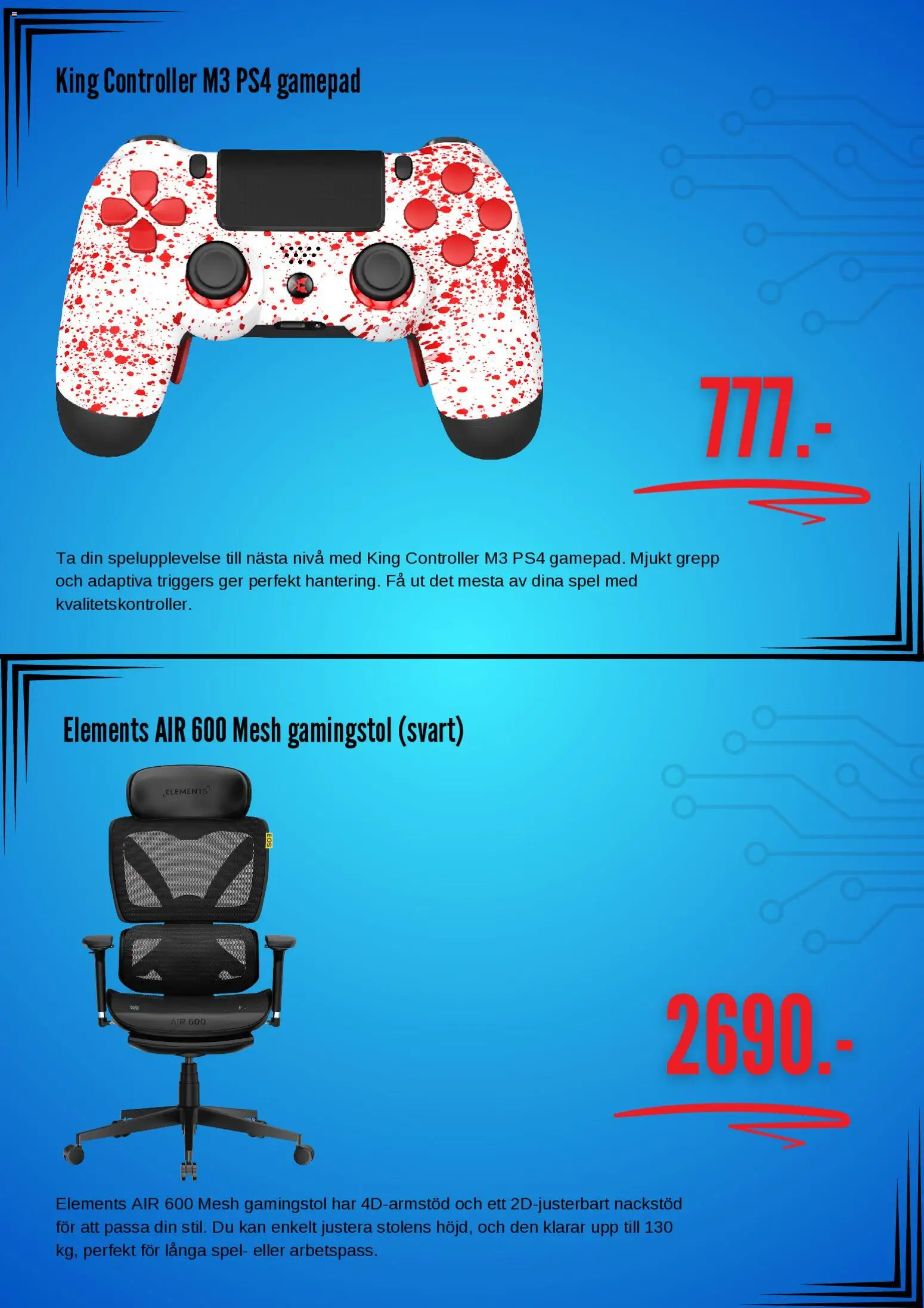 Elgiganten reklamblad aktuell från 01/09/2026 | Sida: 3 | Produkter: Gamingstol, Spel