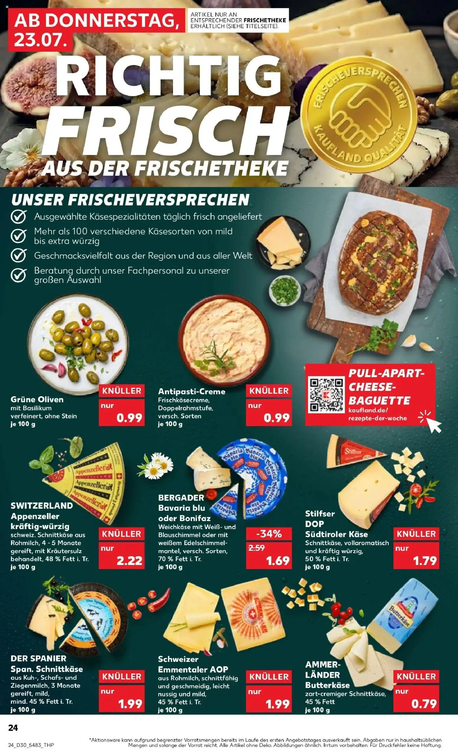 Kaufland Prospekt Ingelheim Am Rhein – gültig ab 23.07.2026 | Seite: 24 | Produkte: Käse, Baguette