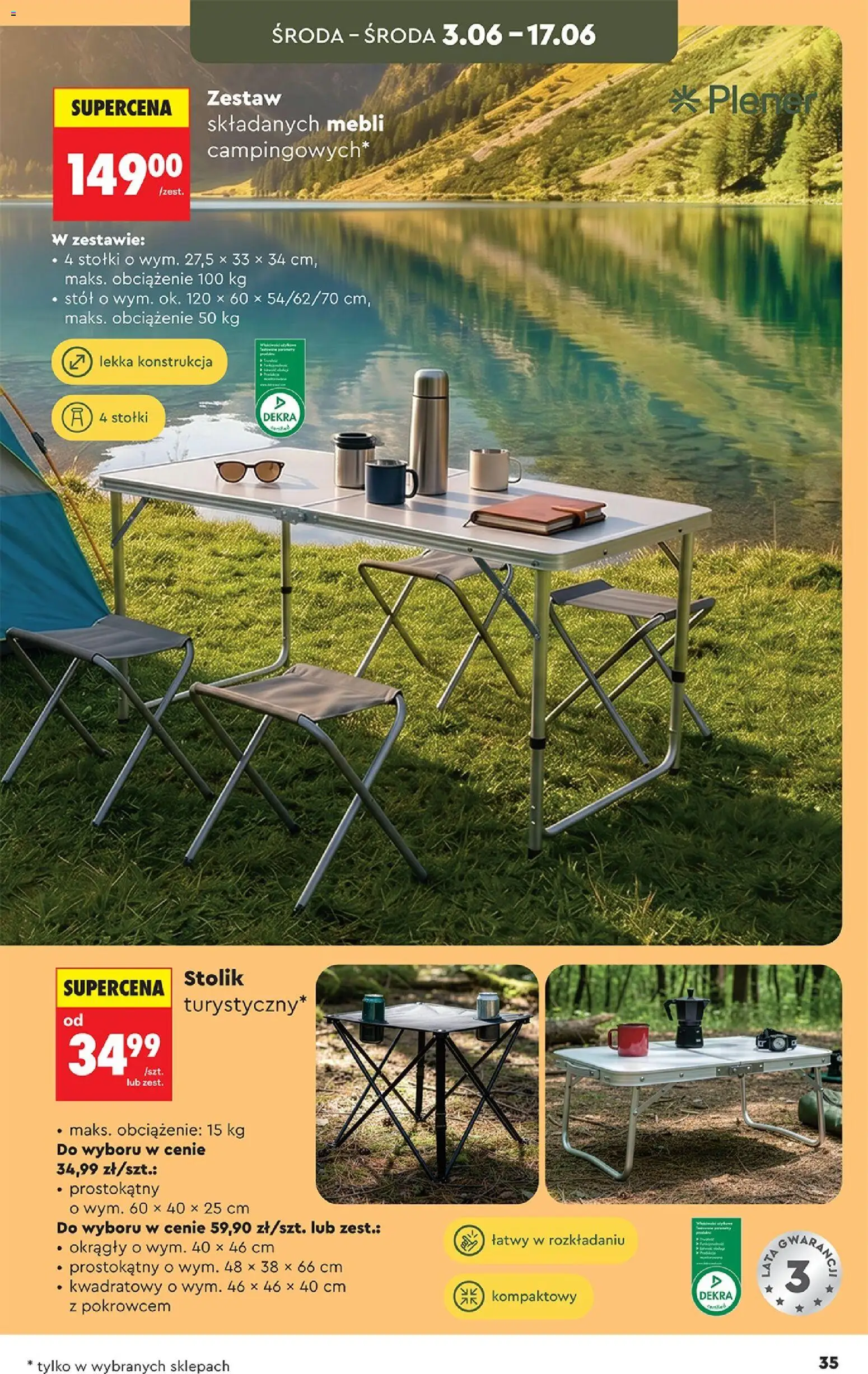 Biedronka gazetka - Hity i inspiracje od 30.05.2026 | Strona: 35 | Produkty: Stół