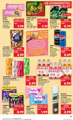 Kaufland Prospekt ab 02.07.2026 gültig | Seite: 25 | Produkte: Cola, Lillet, Zucker, Pepsi