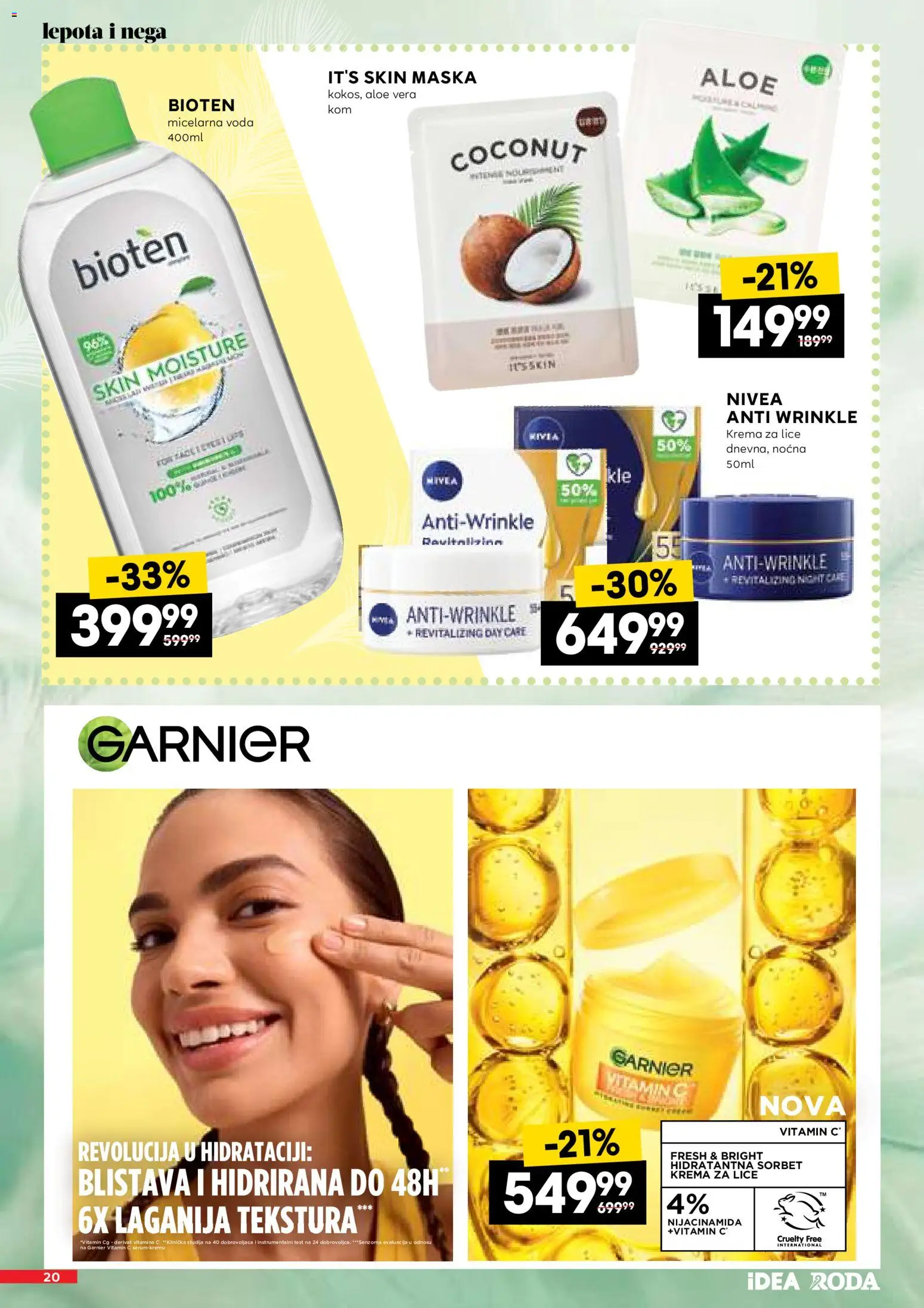 Roda katalog - važi od 16.04.2026 | Strana: 20 | Proizvode: Nivea, Voda, Krema, Micelarna voda