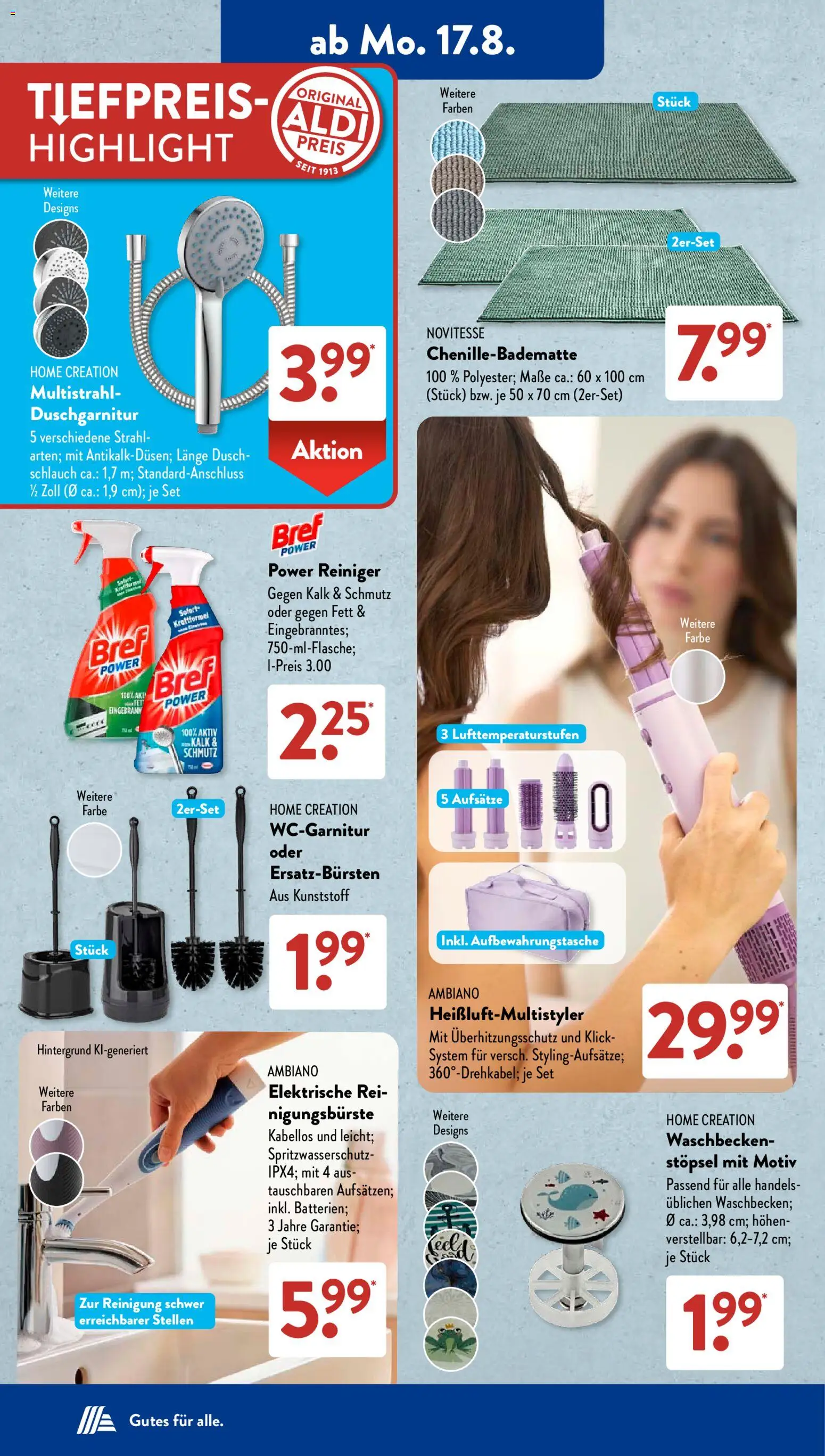 Aldi Süd Prospekt – gültig ab 17.08.2026 | Seite: 5 | Produkte: Waschbecken, Home creation
