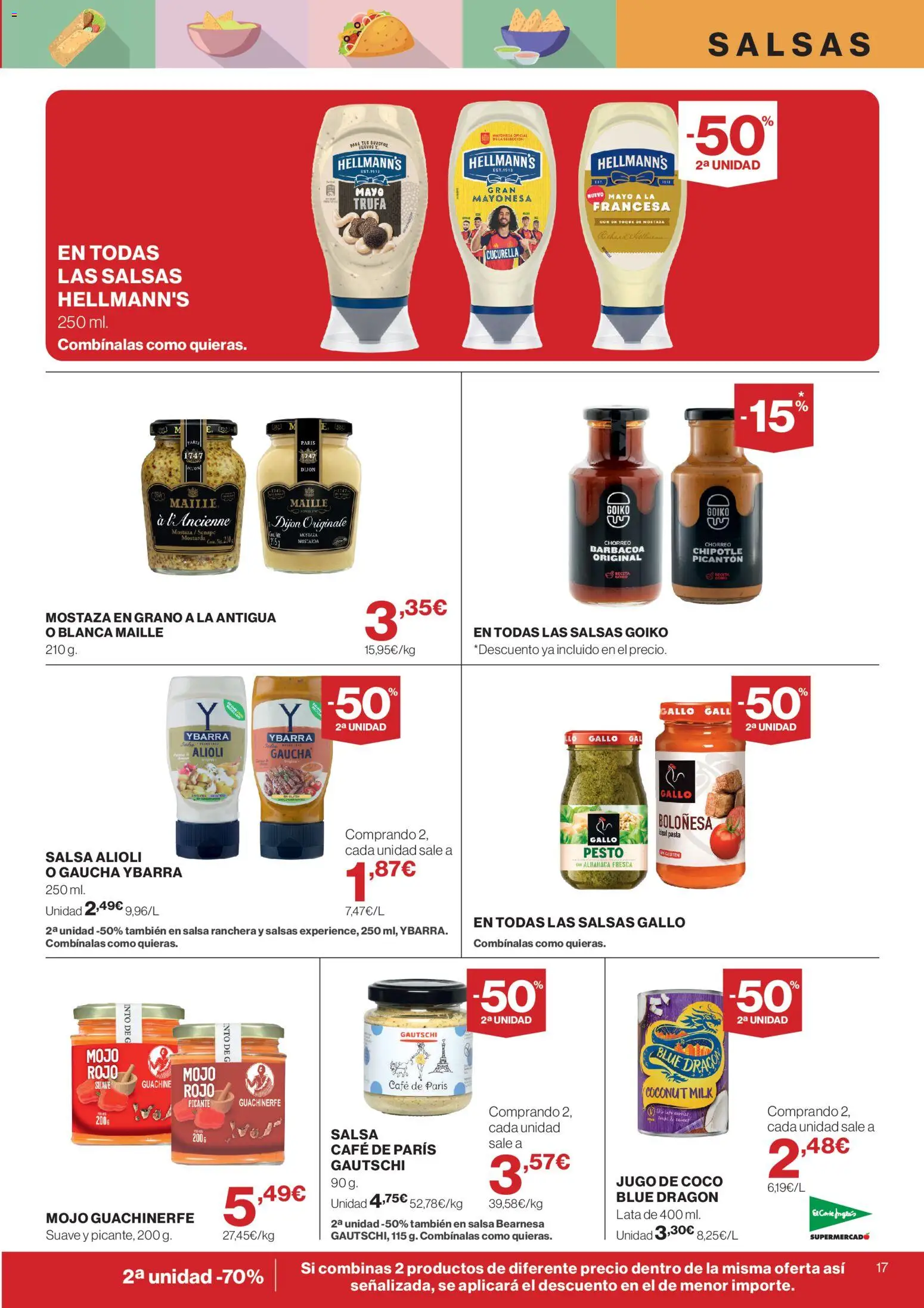 El Corte Inglés ofertas │ válido desde el 21.05.2026 | Página: 17 | Productos: Café, Jugo, Pasta, Barbacoa