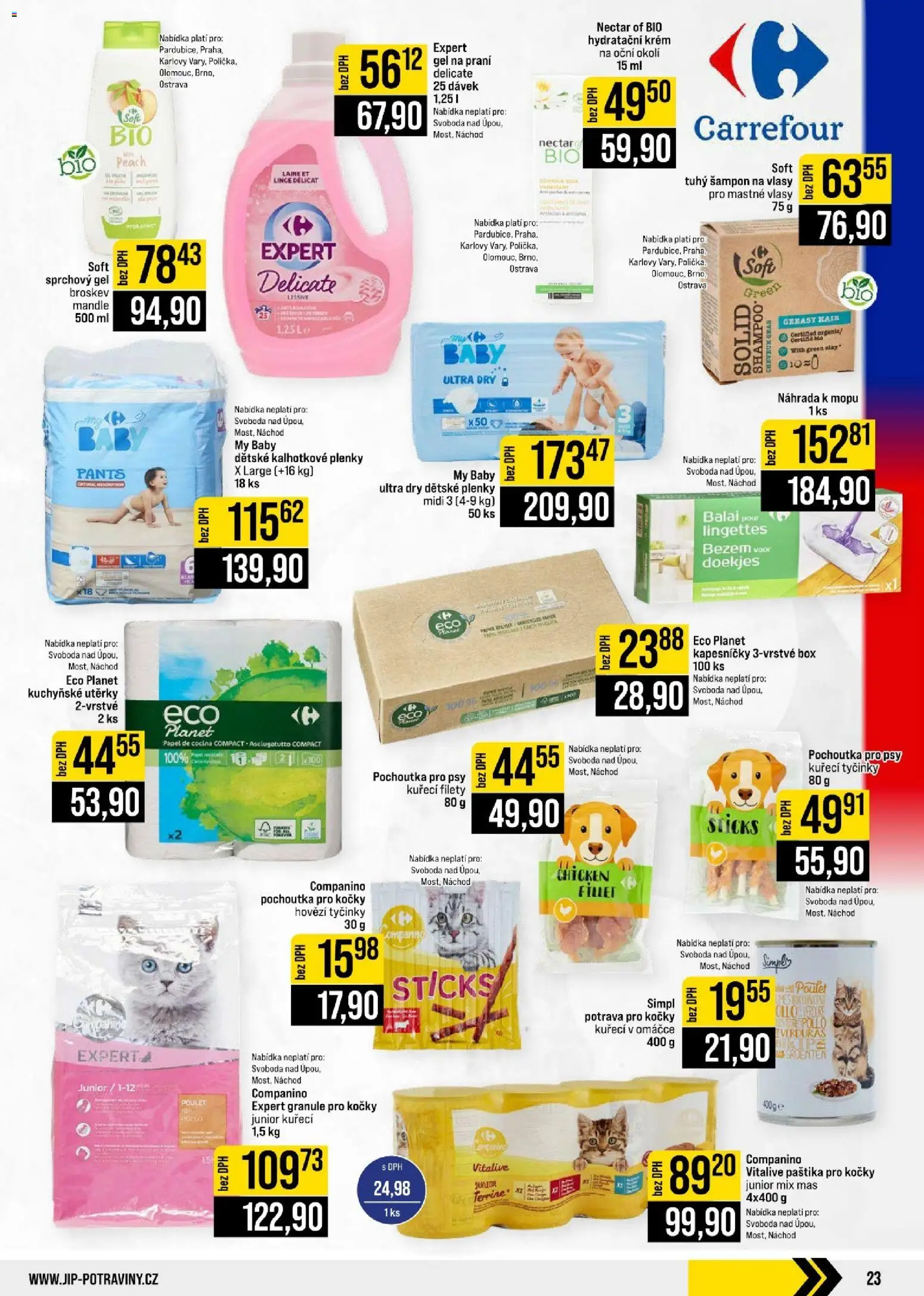 Jip leták - Cash & Carry od 09.09.2026 | Strana: 23 | Produkty: Kuchyňské utěrky, Utěrky, Granule pro kočky, Paštika