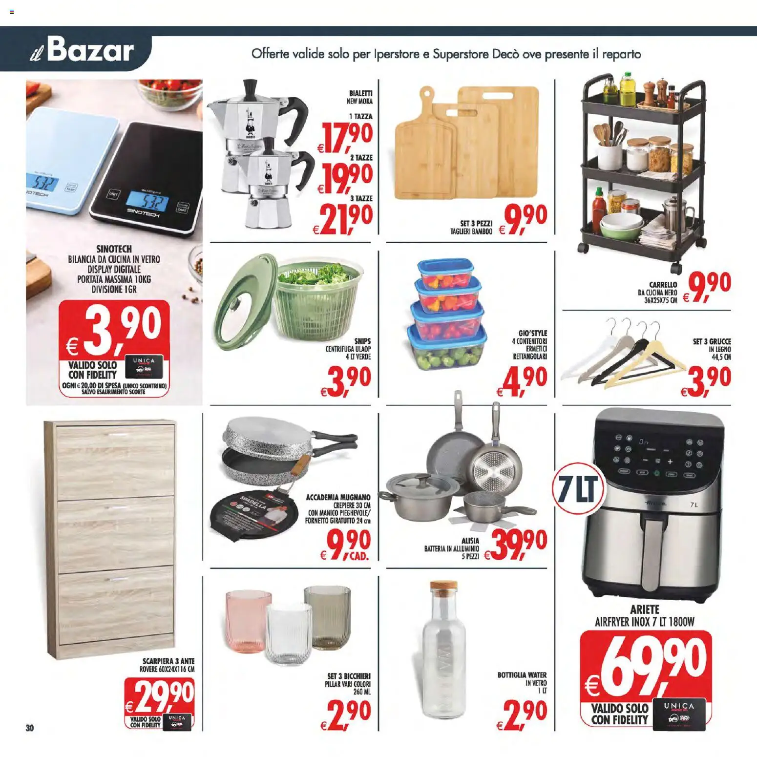 Volantino Decò del 07.04.2026 | Pagina: 36 | Prodotti: Centrifuga, Carrello, Bottiglia, Grucce