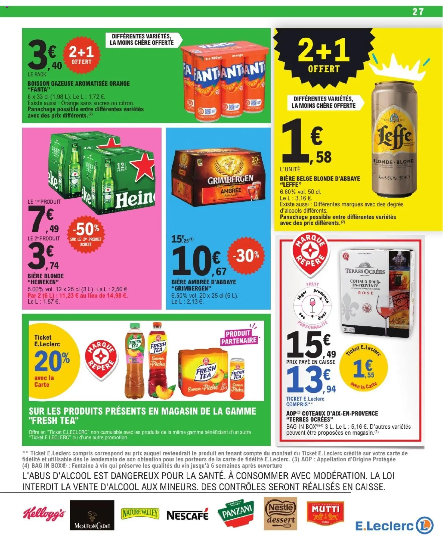 {H1} | Page: 27 | Produits: Boisson, Pêche, Bière blonde, Bière belge