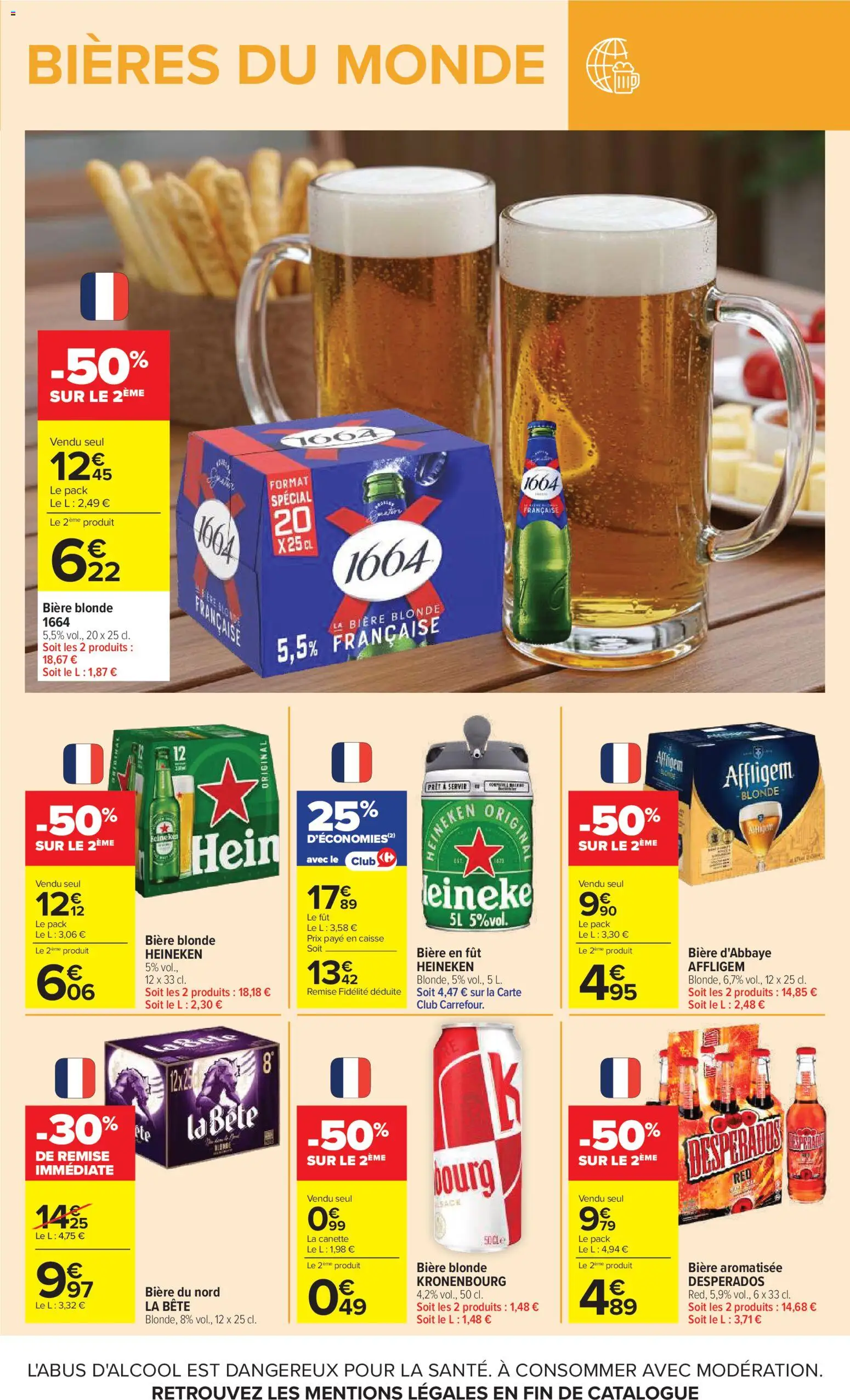 {H1} | Page: 15 | Produits: Biere blonde 1664, Fut Heineken, Bière blonde, Bière blonde Heineken