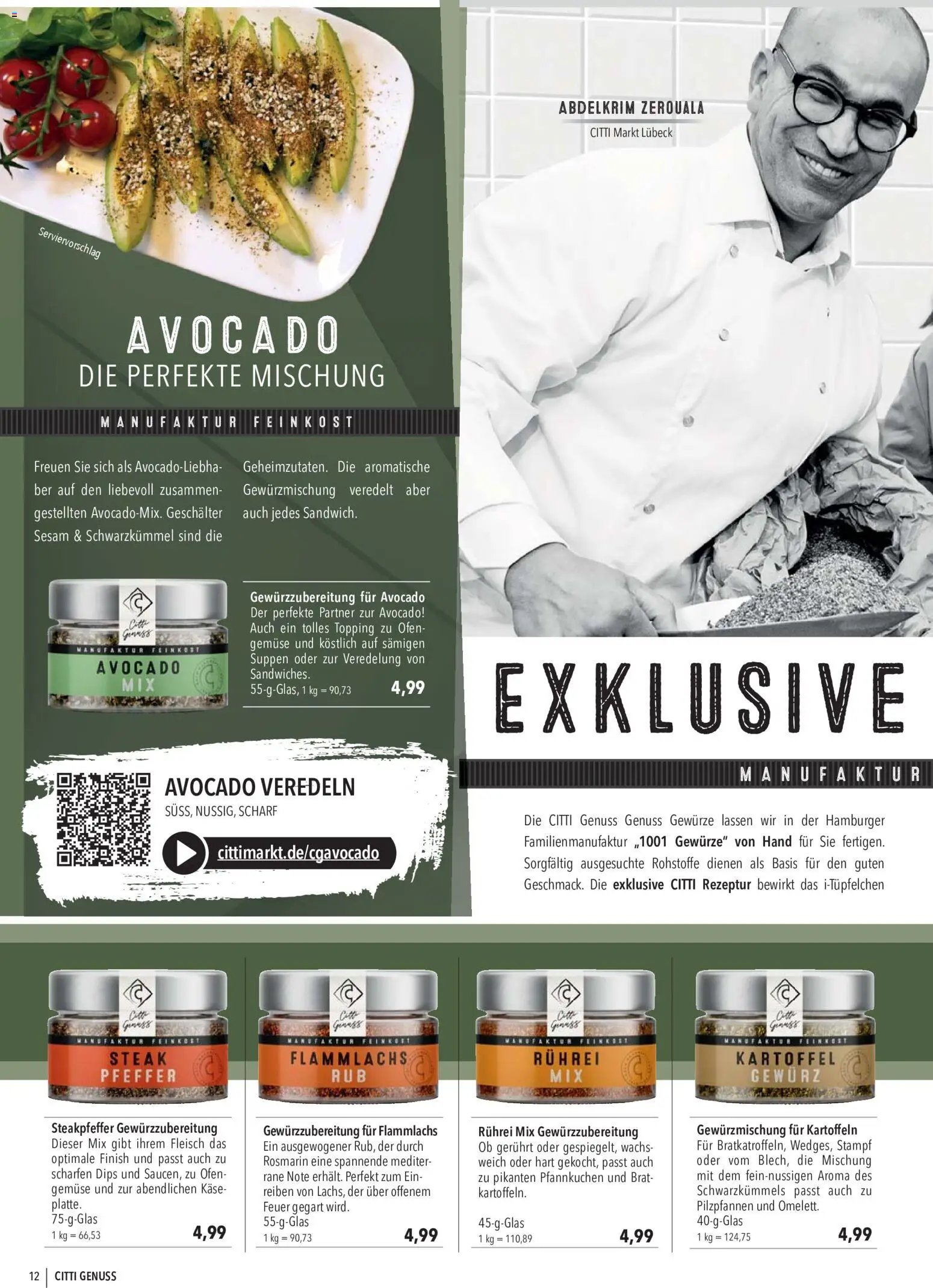 CITTI Markt CITTI Genuss – gültig ab 07.10.2026 | Seite: 12 | Produkte: Tür, Finish, Avocado, Gewürze
