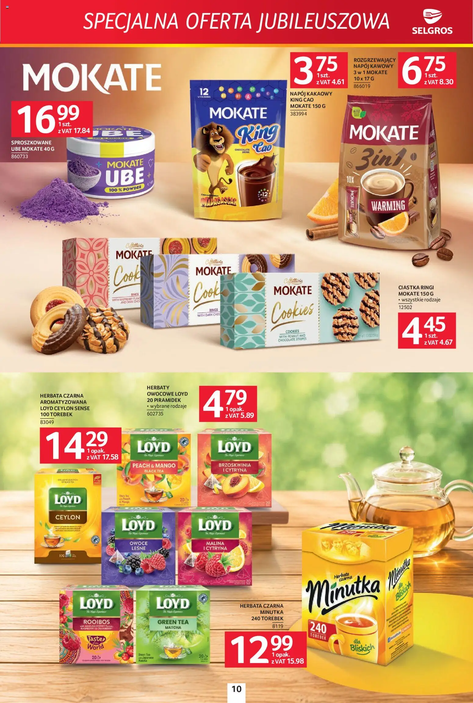 Selgros cash&carry gazetka - Specjalna Oferta Jubileuszowa od 08.10.2026 | Strona: 10 | Produkty: Mango, Brzoskwinia, Herbata loyd, Rooibos
