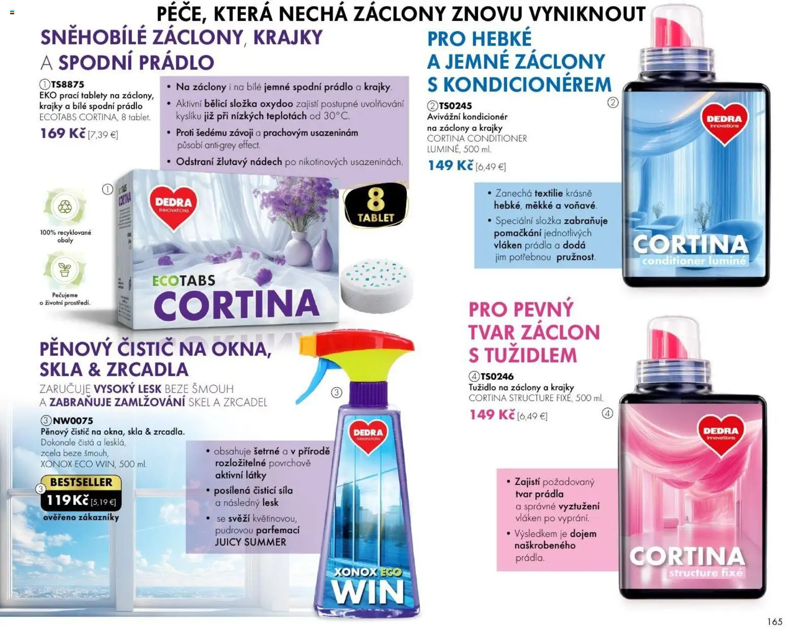 Nové Dedra akcie – leták je platný od 01.08.2026 | Strana: 65 | Produkty: Tablet, Záclony