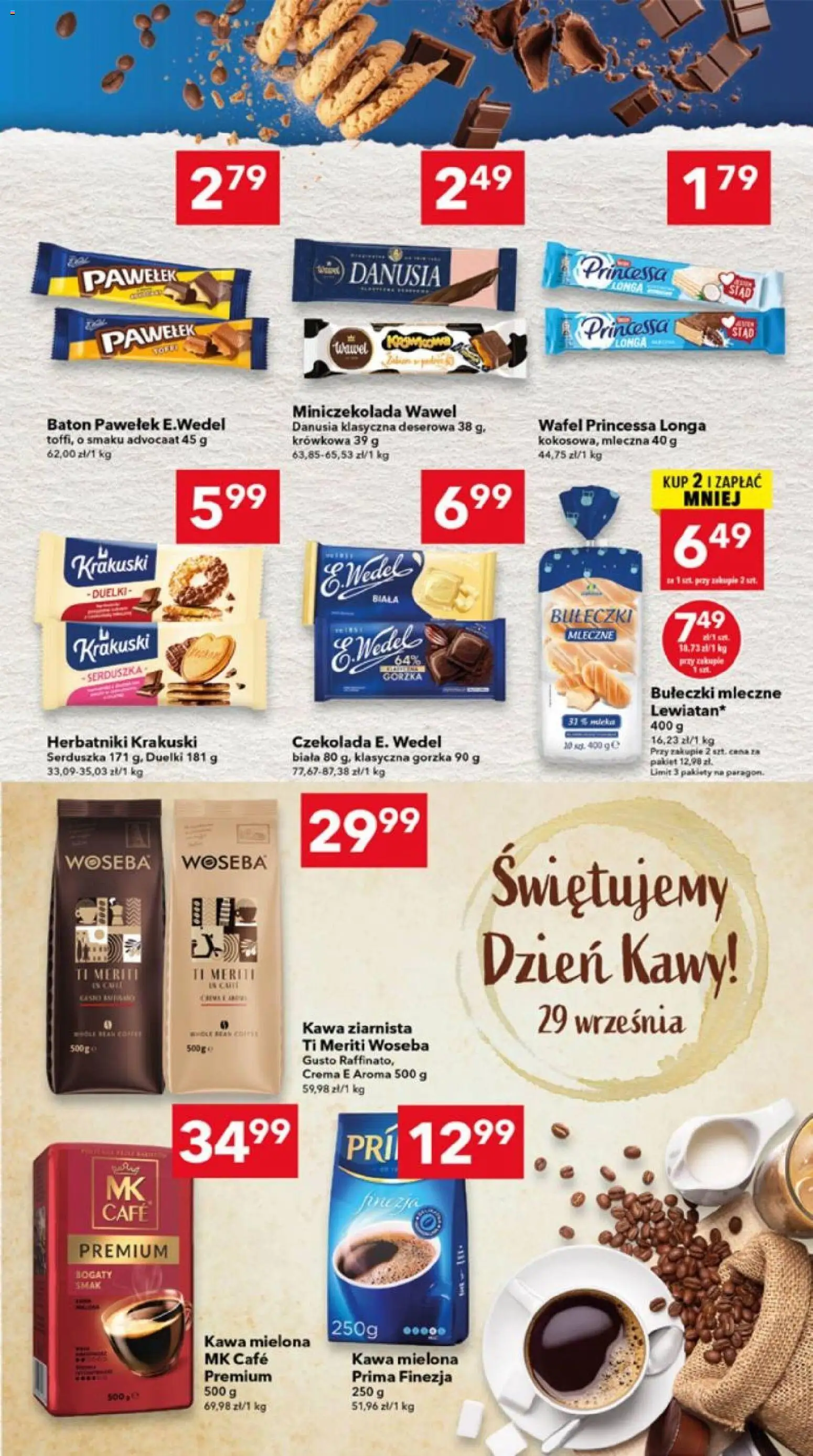 Lewiatan gazetka - Lublin od 24.09.2026 | Strona: 5 | Produkty: Kawa ziarnista, Herbatniki, Baton, Kawa