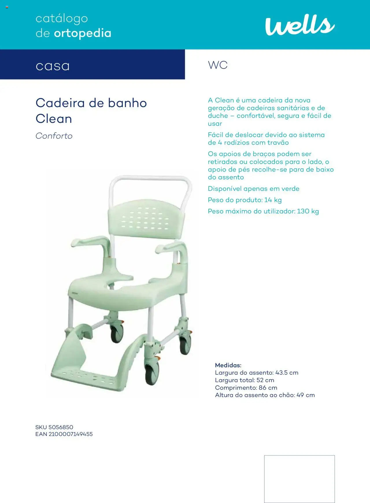 Well’s Catálogo de Ortopedia │ válido de 12/02/2024 | Página: 137 | Produtos: Cadeira, Banho