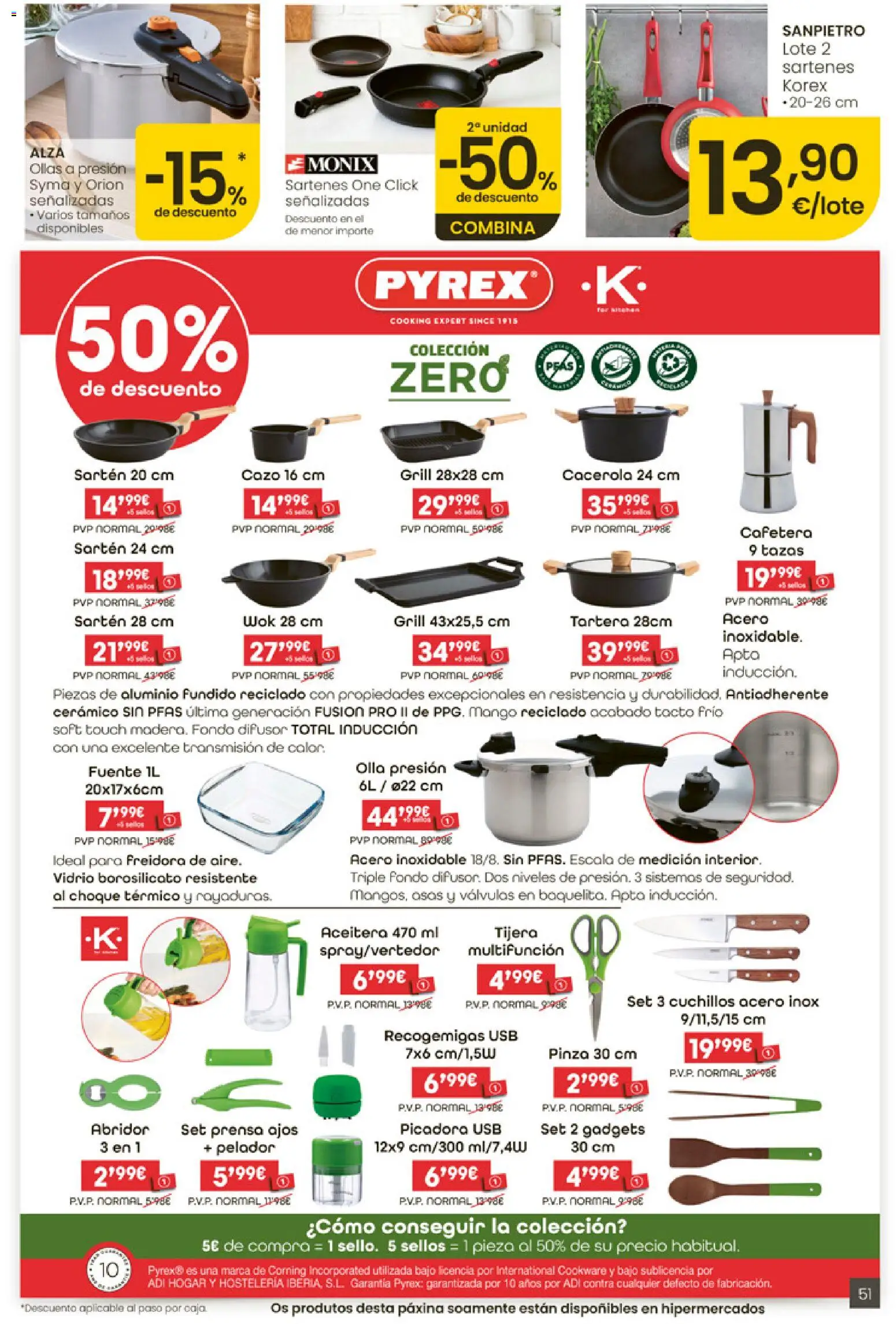 Eroski Ofertóns de verán │ válido desde el 28.05.2026 | Página: 51 | Productos: USB, Ρούτερ, Freidora, Caja