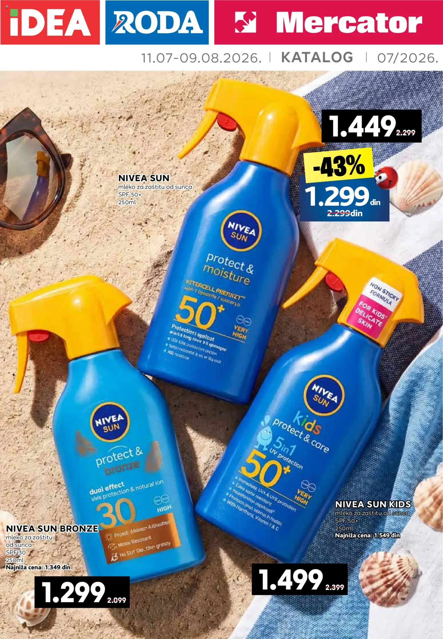 Idea katalog - važi od 11.07.2026 | Strana: 1 | Proizvode: Nivea, Mleko