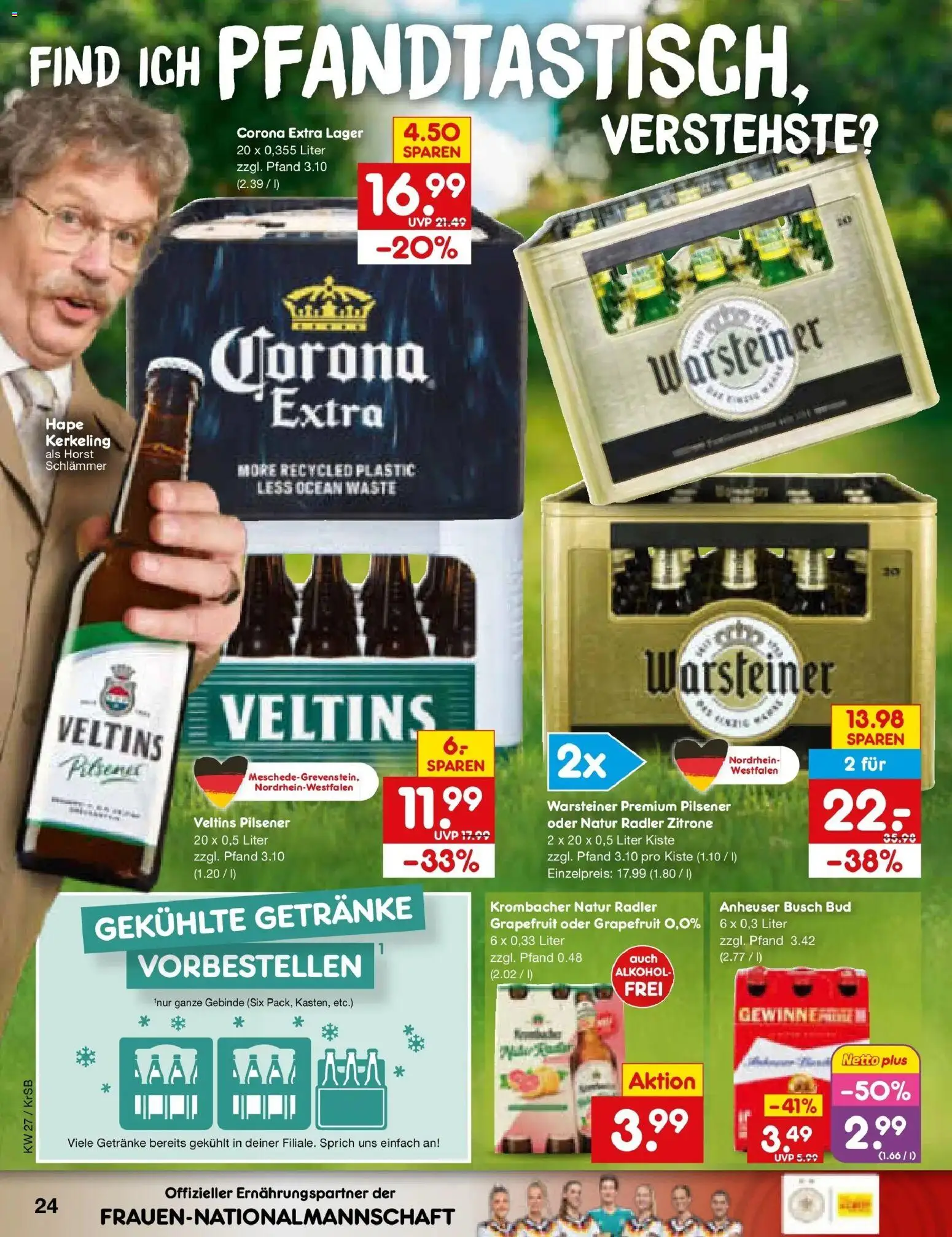 Netto Marken-Discount Prospekt Jüchen – gültig ab 29.06.2026 | Seite: 36 | Produkte: Grapefruit, Radler, Warsteiner, Krombacher