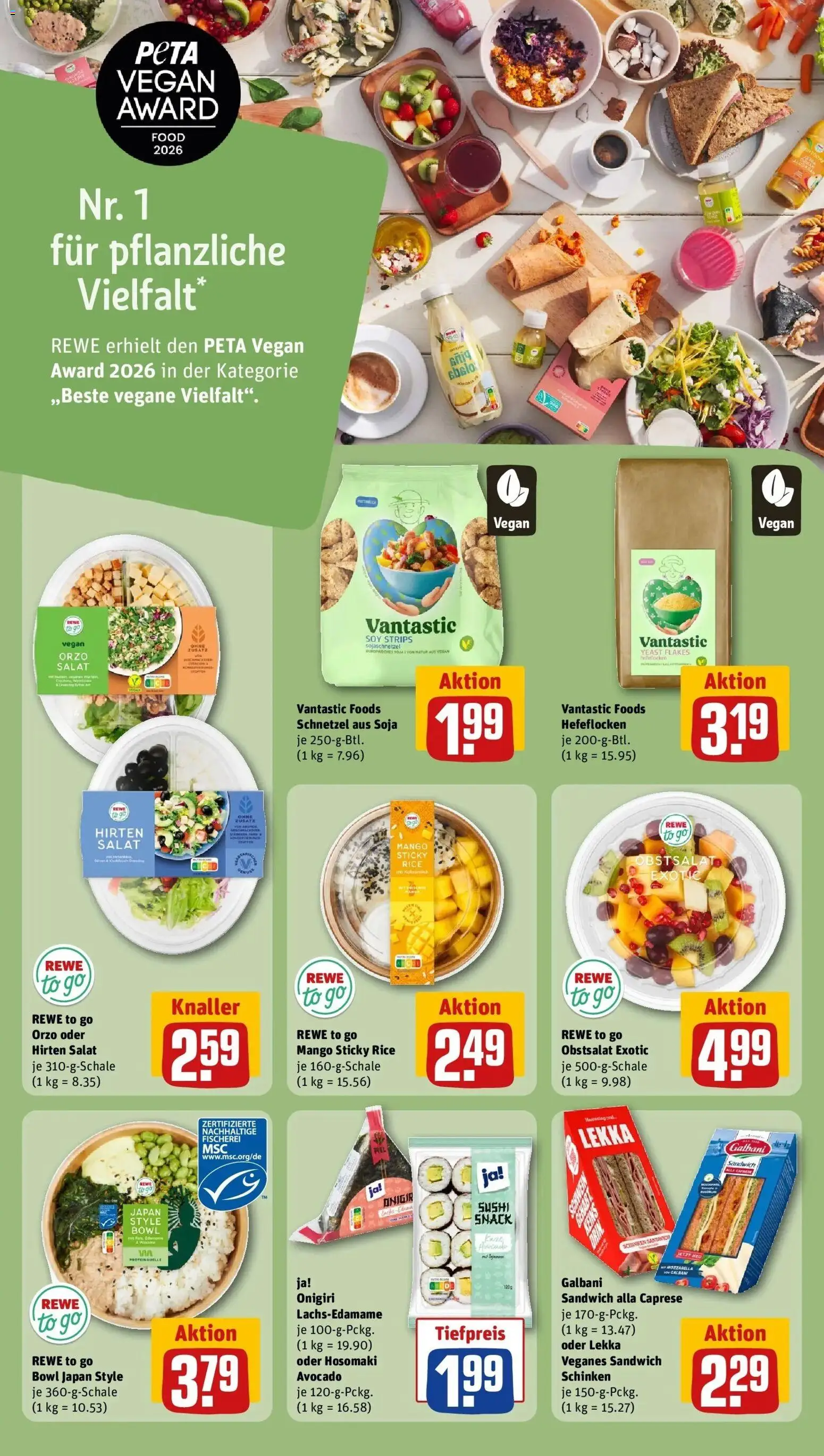 REWE Prospekt ab 24.08.2026 zum Blättern » Angebote | Seite: 15 | Produkte: Mozzarella, Avocado, Mango, Schinken