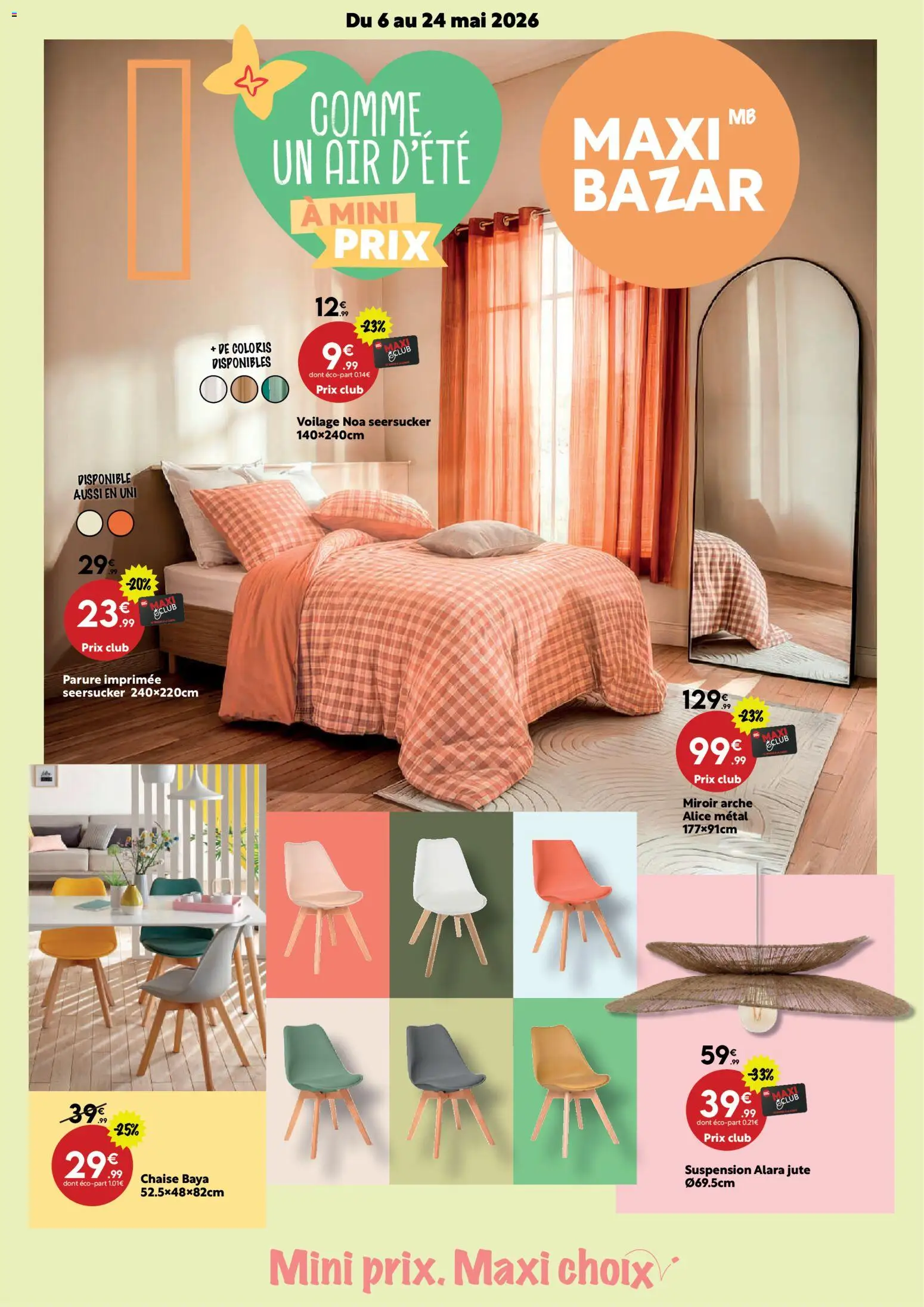 {H1} | Page: 1 | Produits: Suspension, Chaise, Miroir