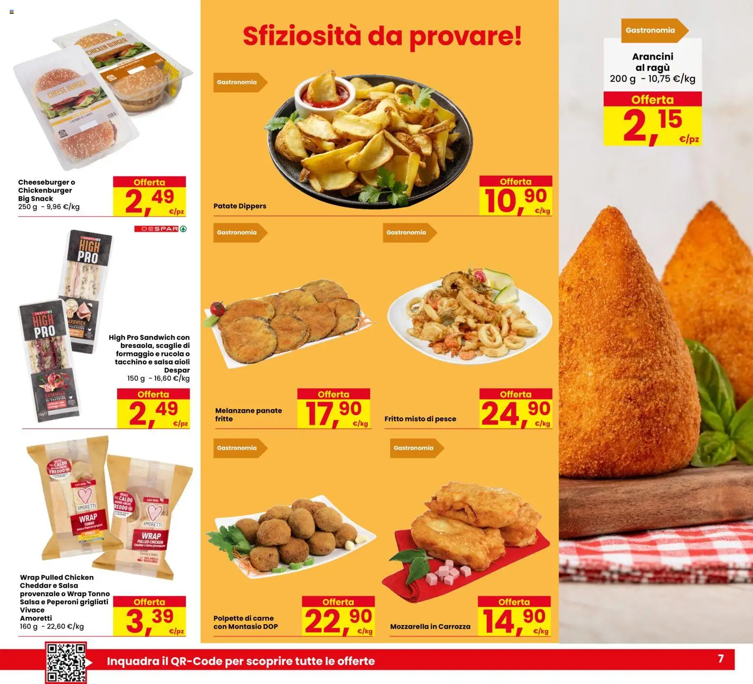 Volantino Eurospar del 01/08/2026 | Pagina: 7 | Prodotti: Patate, Salsa, Ragú, Polpette