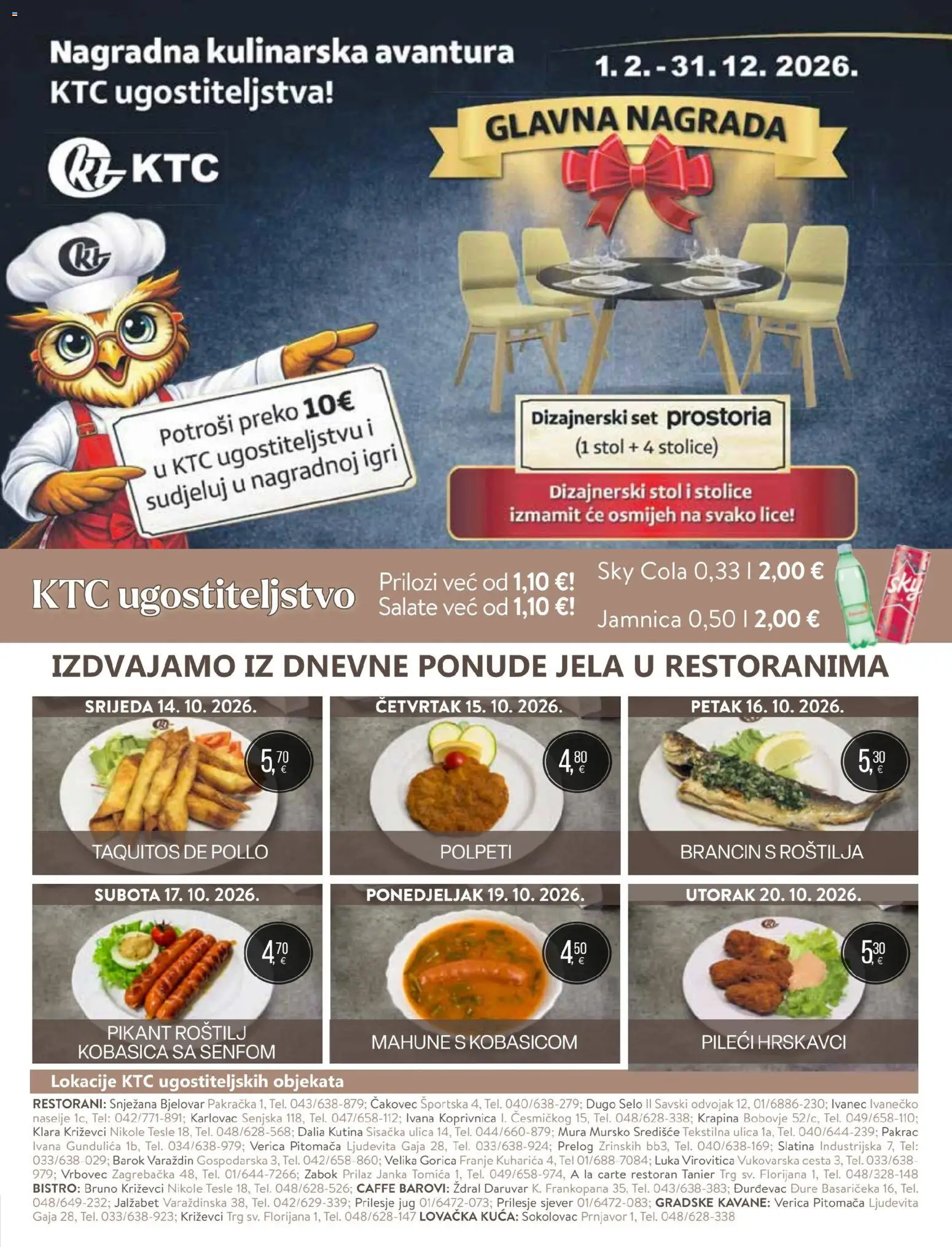 KTC katalog | vrijedi od 14.10.2026 | Stranica: 35 | Proizvodi: Sky Cola, Brancin, Jamnica, Kobasica