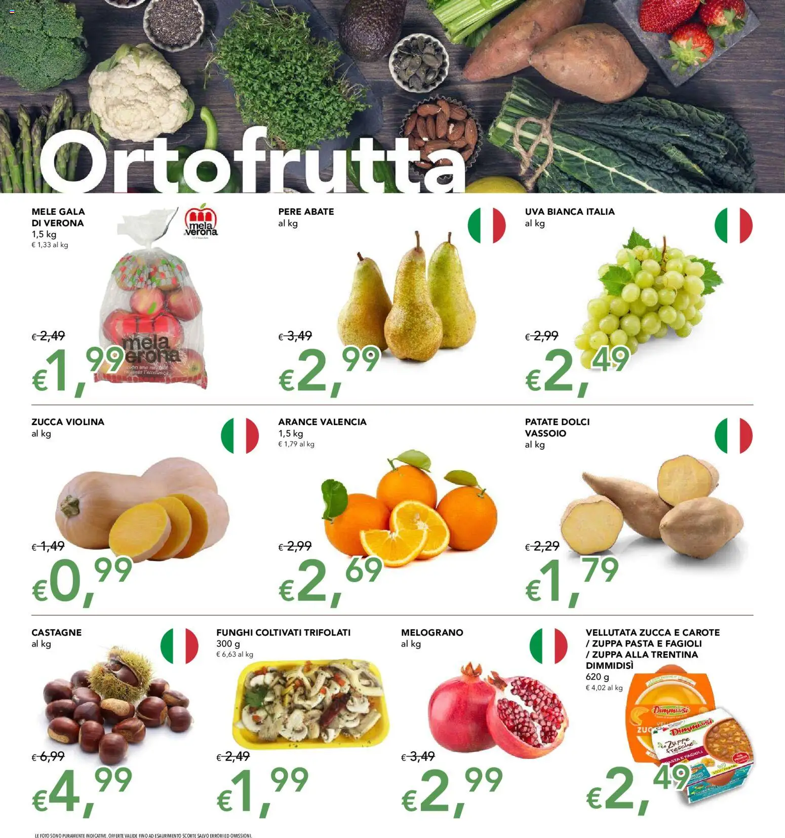 Volantino Migross del 08/10/2026 | Pagina: 2 | Prodotti: Mele, Fagioli, Carote, Funghi