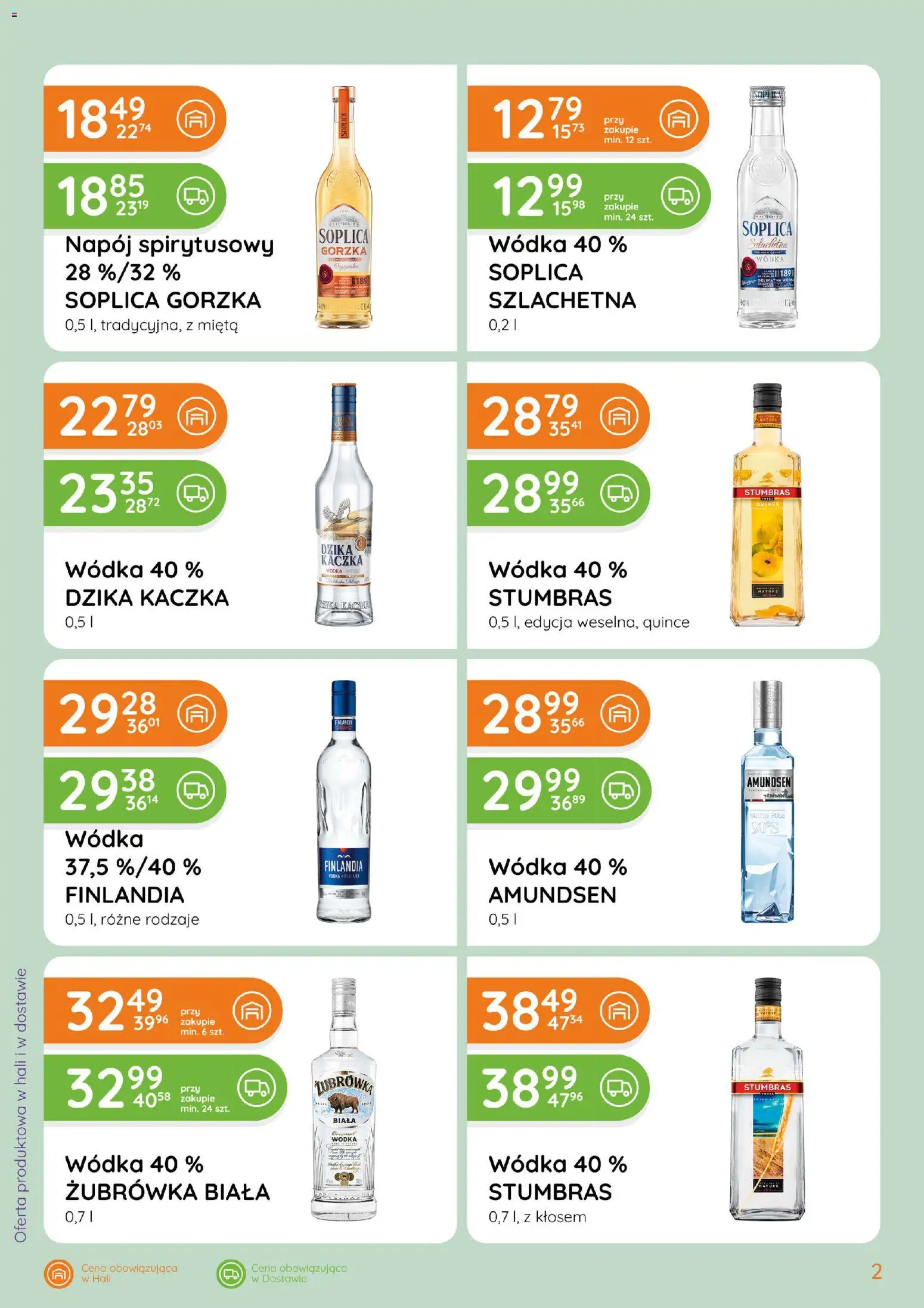 Eurocash gazetka - Ofensywa Alkoholowa od 16.05.2026 | Strona: 2 | Produkty: Wódka Dzika Kaczka, Kaczka, Mięta, Żubrówka