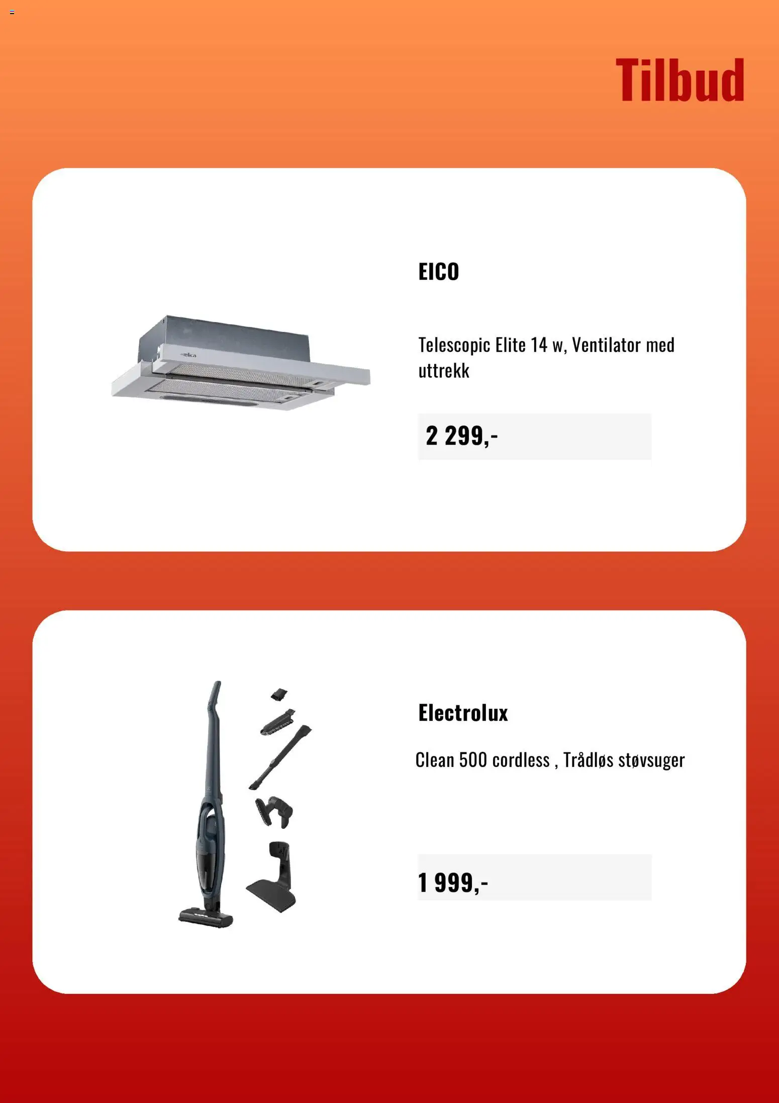 {H1} | Side: 4 | Produkter: Støvsuger, 1