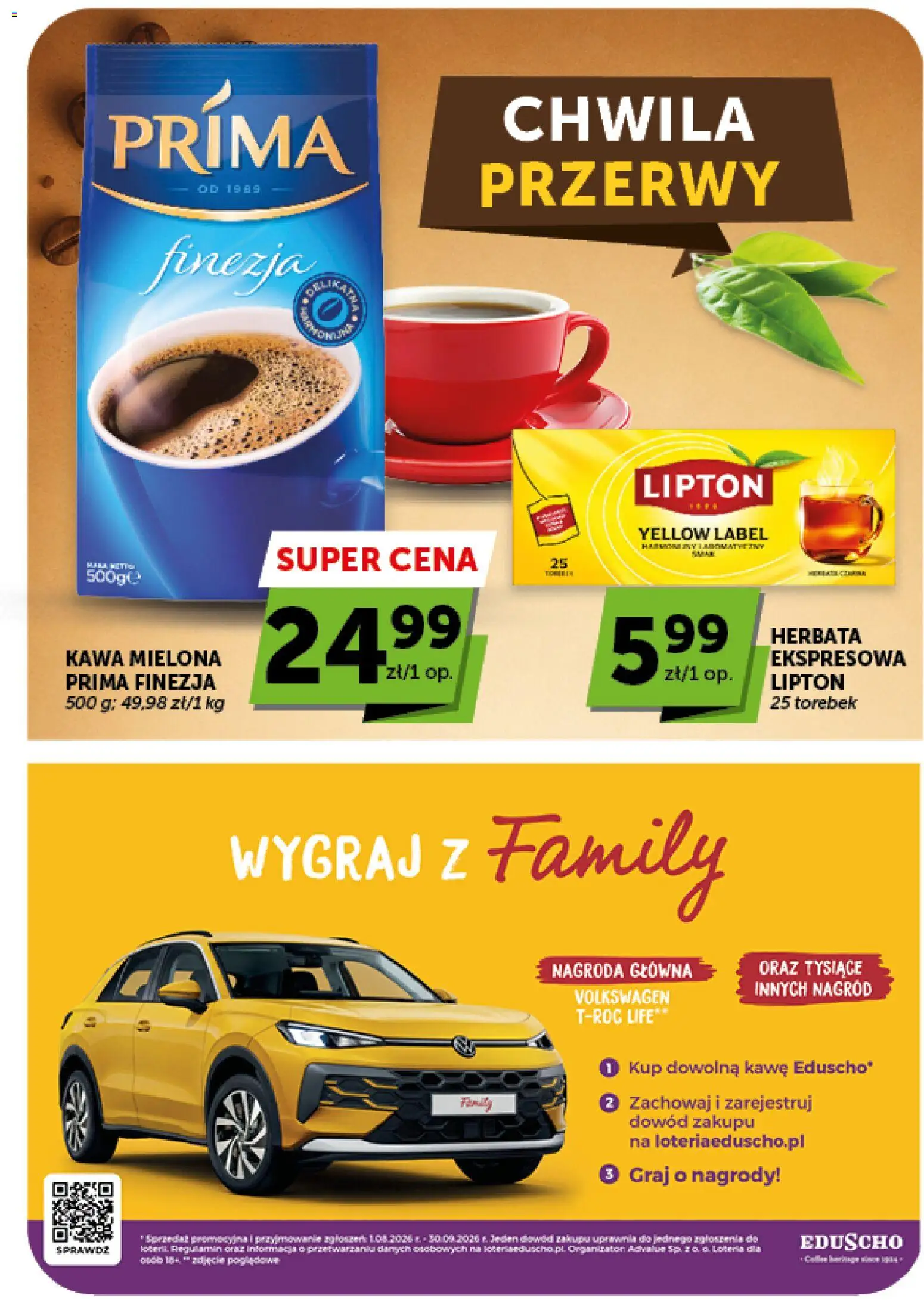 ABC gazetka - Market od 13.08.2026 | Strona: 19 | Produkty: Kawa mielona Prima, Kawa, Herbata, Kawa mielona