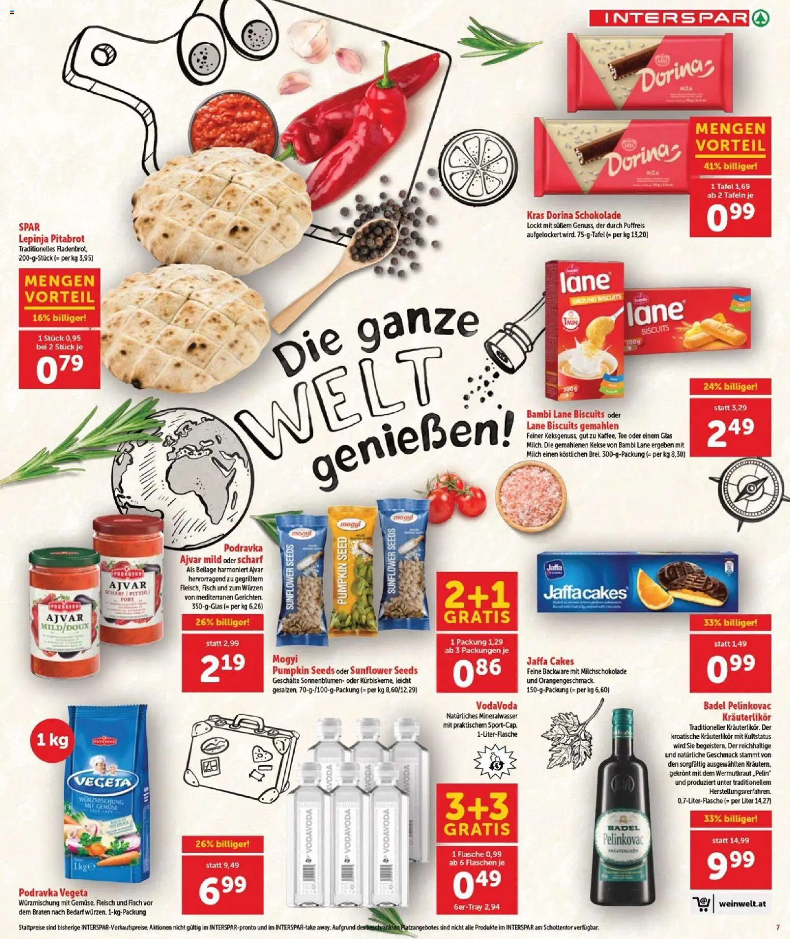 Interspar Flugblatt - Burgenland Nord gültig ab 25.06.2026 | Seite: 7 | Produkte: Gemüse, Milch, Fisch, Tee