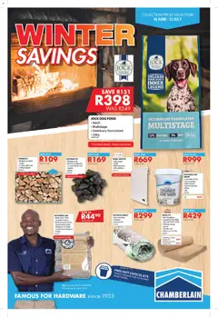 Chamberlain specials catalogue – valid from 18.06.2026