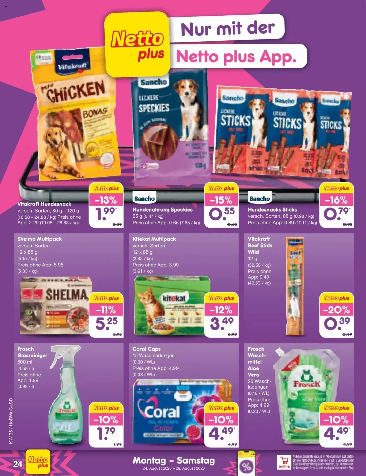 Netto Marken-Discount Prospekt Hannover (ab 24.08.2026) » Angebote | Seite: 36 | Produkte: Coral