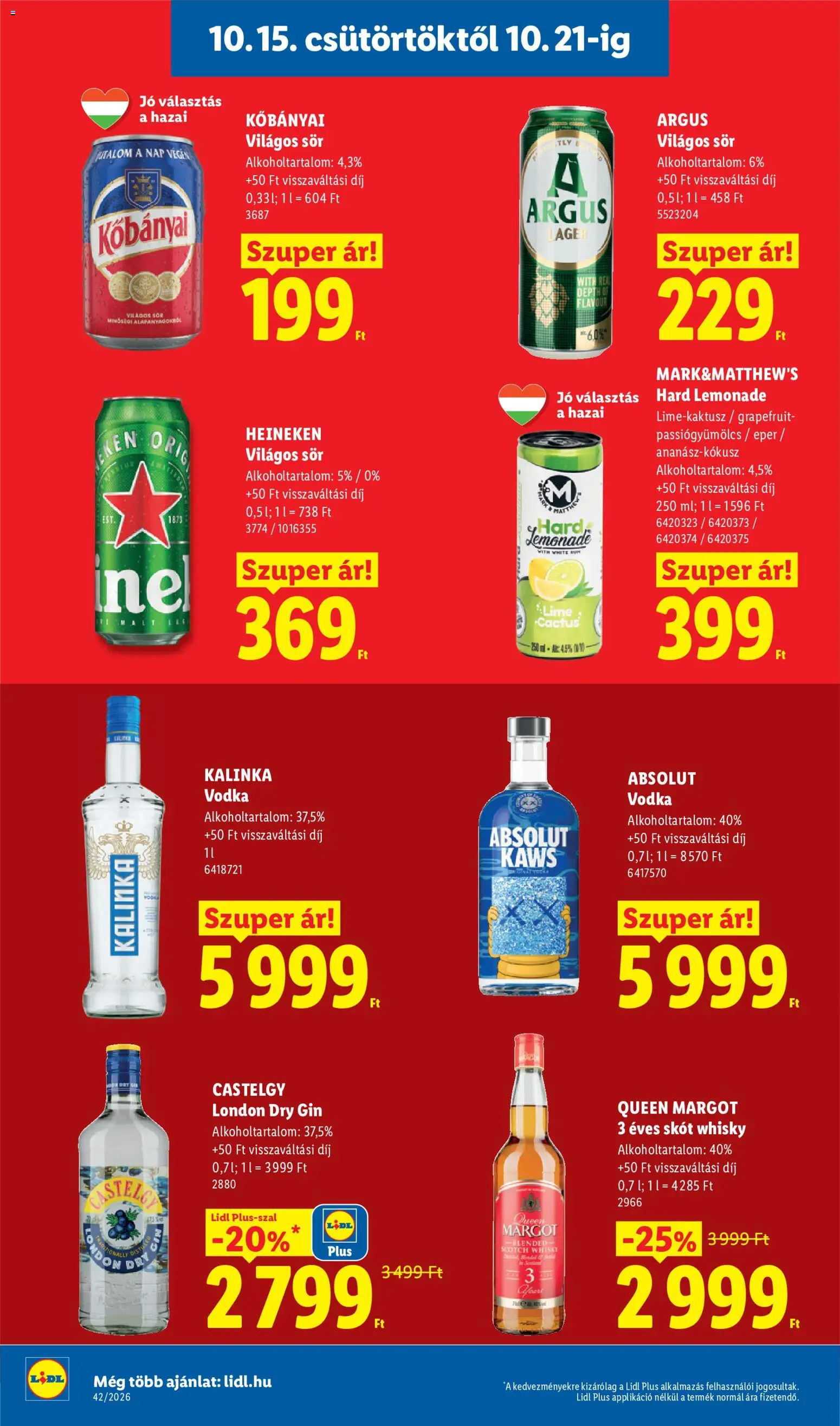 Lidl akciós ujság - amely érvényes a következő dátumtól: 2026.10.15. | Oldal: 18