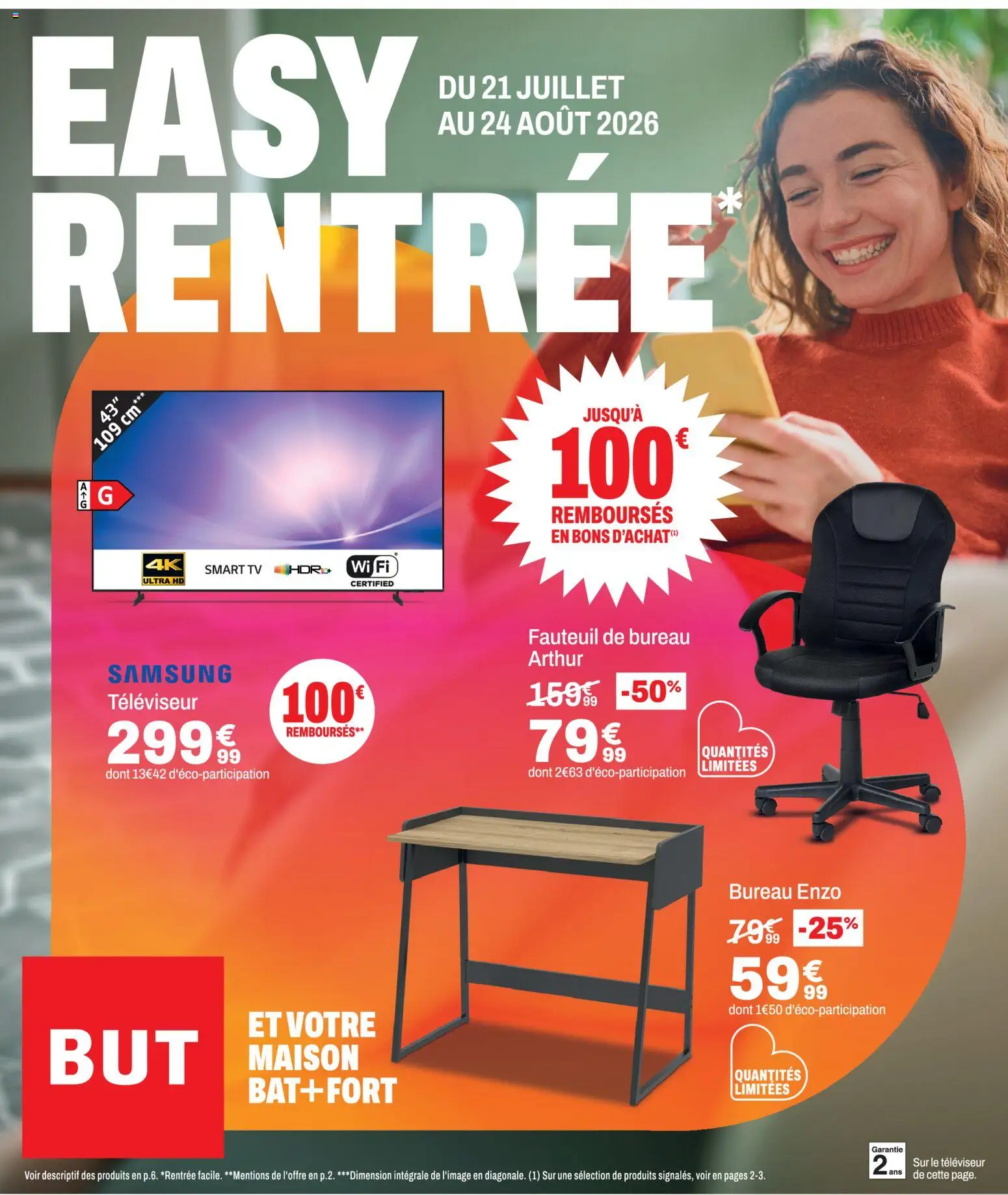 {H1} | Page: 1 | Produits: Bureau, Televiseur, Fauteuil, Smart TV