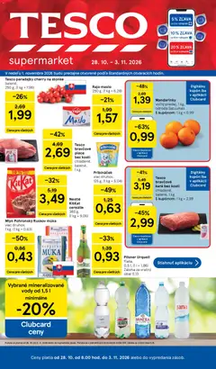 Tesco leták platný od 28.10.2026
