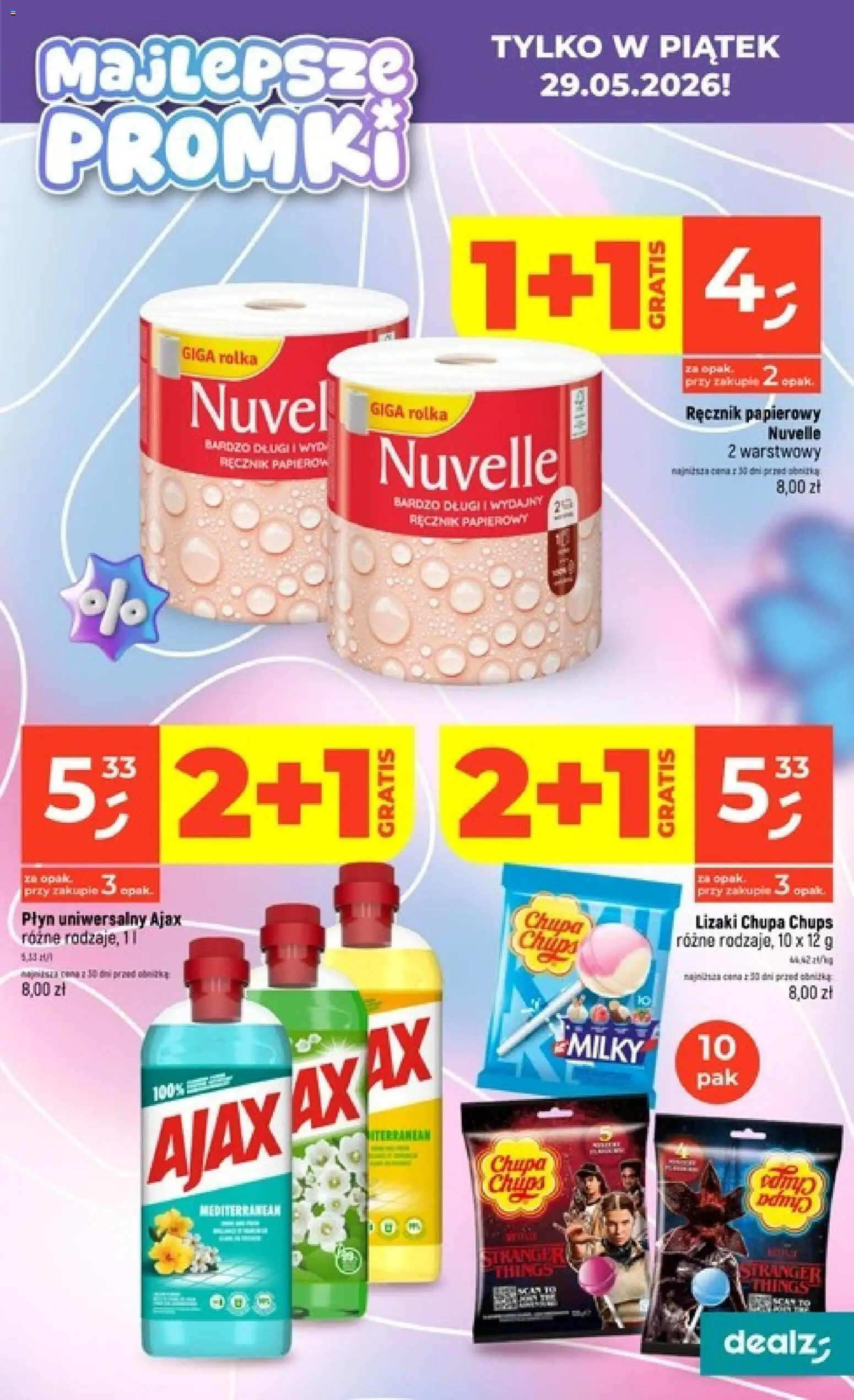 Dealz gazetka - Majlepsze promki od 28.05.2026 | Strona: 3 | Produkty: Lizaki, Ręcznik papierowy, Lizaki chupa chups