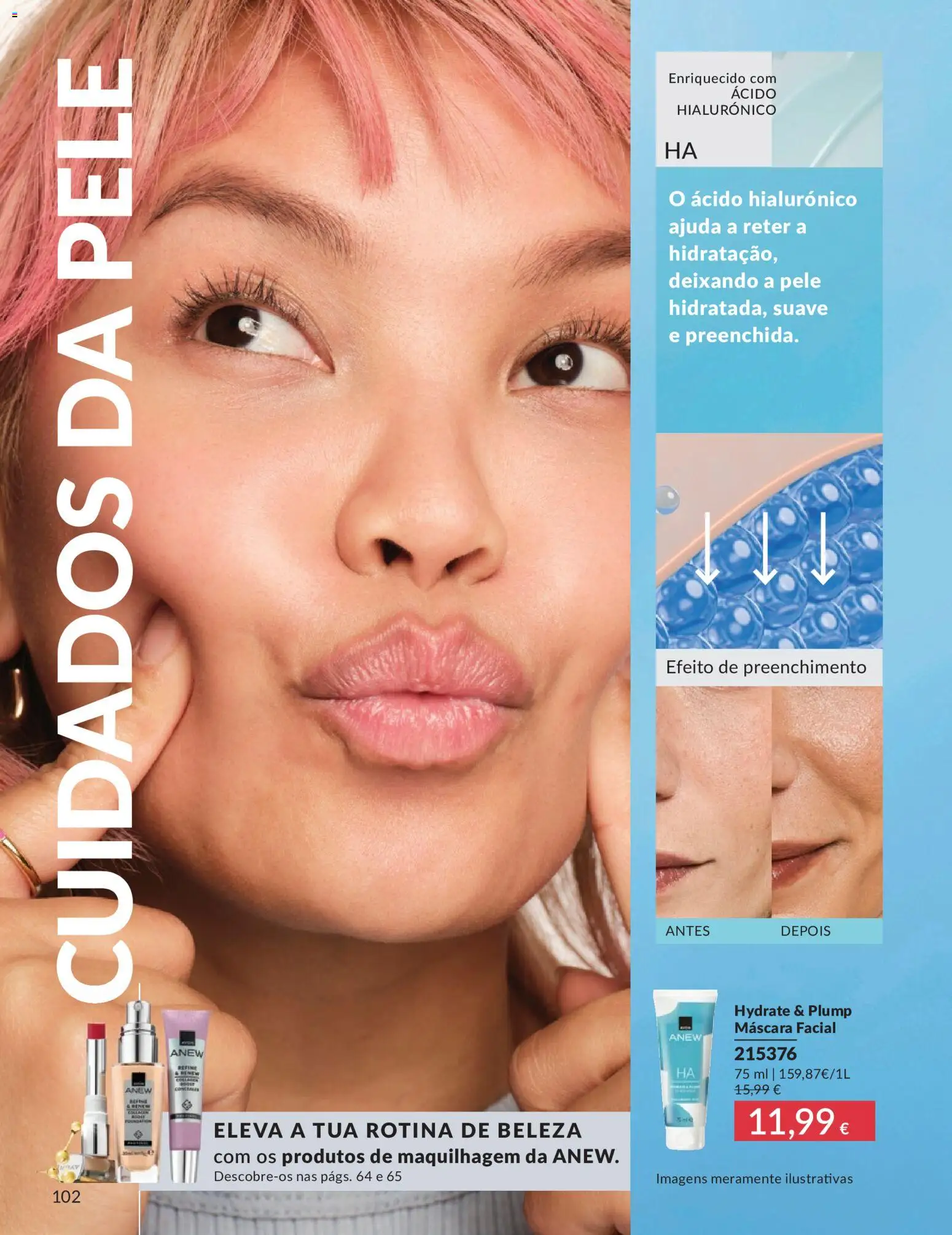 Catálogo Avon Campanha 5 │ válido de 01.05.2026 | Página: 102 | Produtos: Máscara facial, Maquilhagem