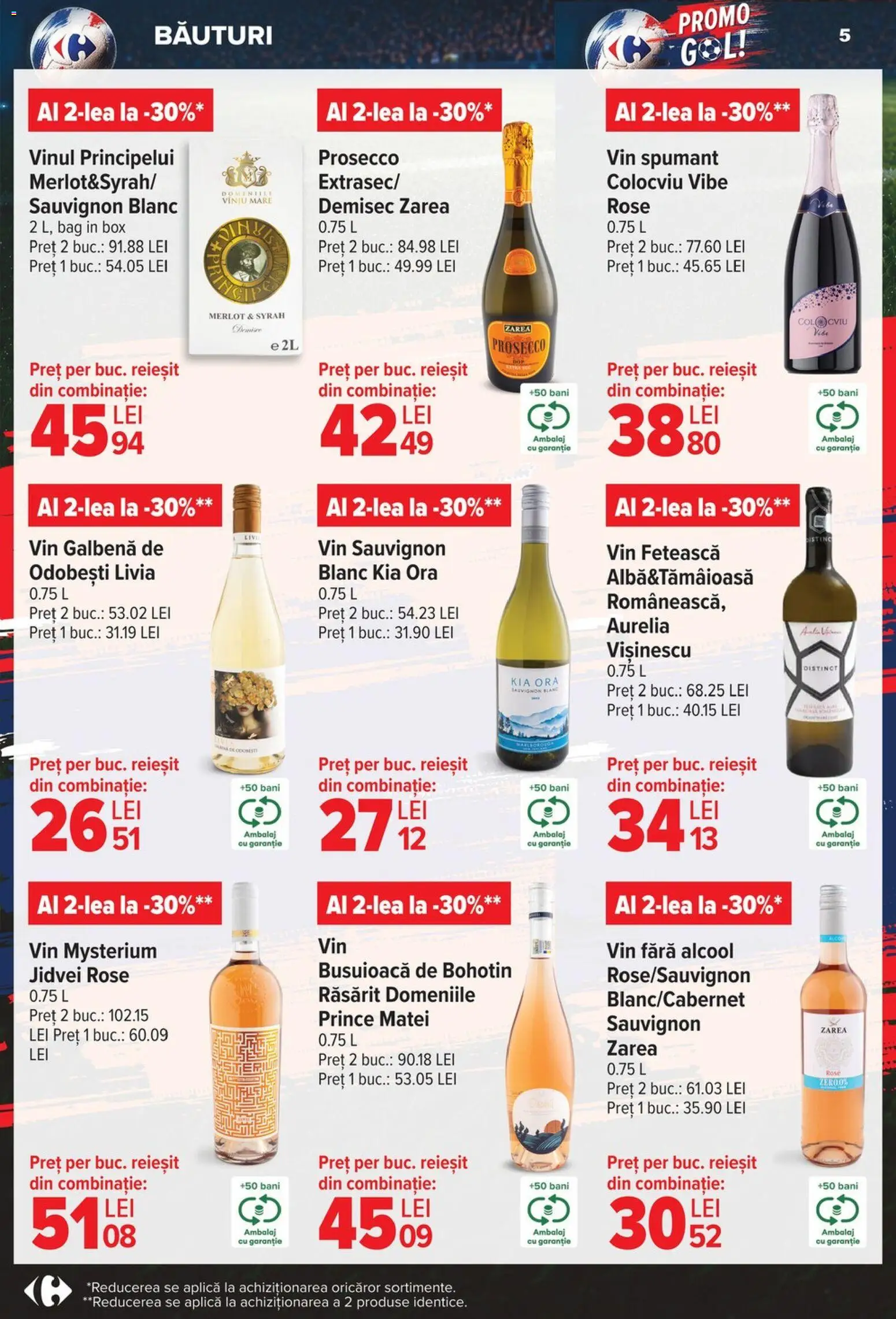 Noul catalog Carrefour – valabil de la 03.06.2026 | Pagină: 5 | Produse: Prosecco, Vin