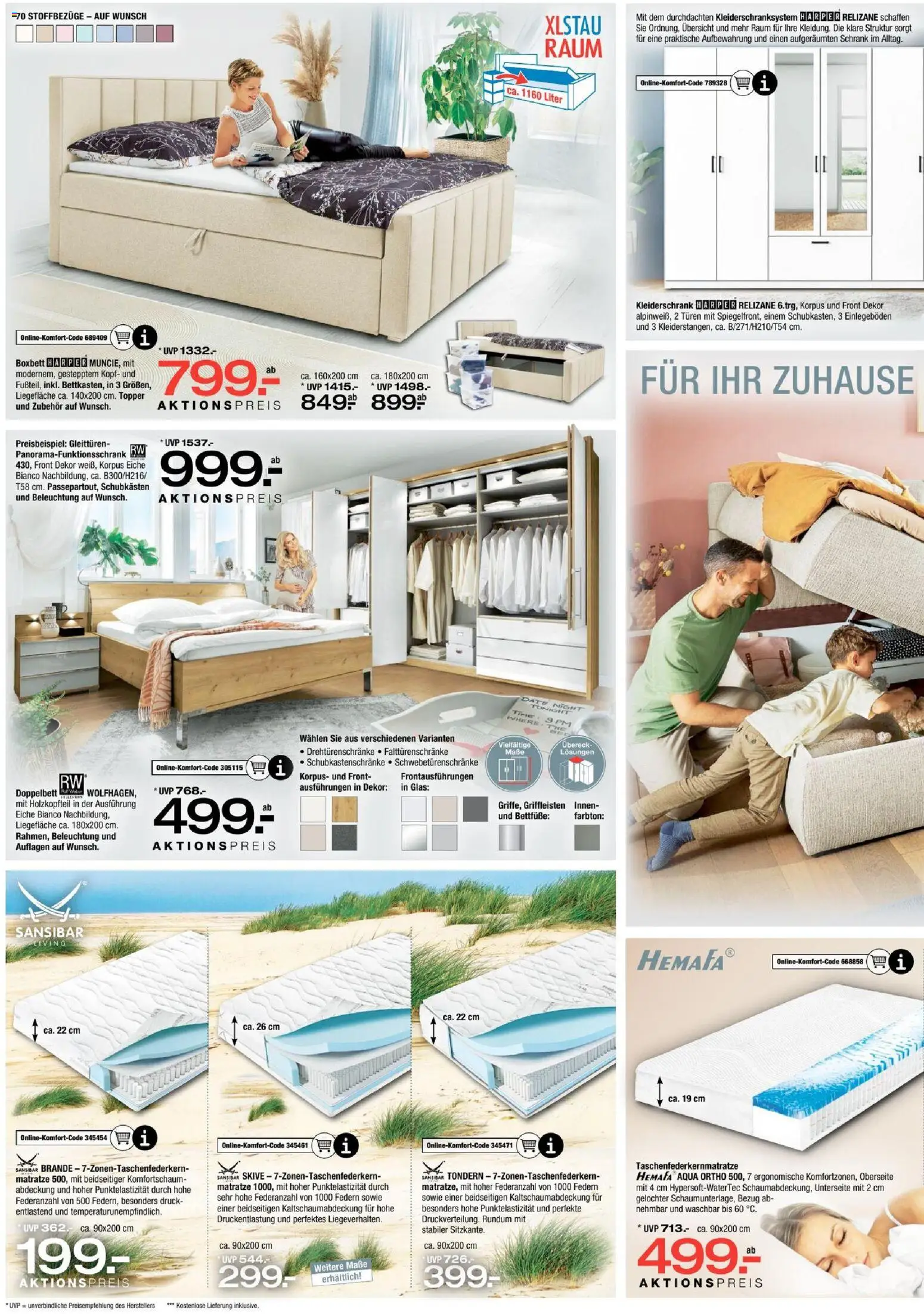 Ostermann Prospekt – gültig ab 24.10.2026 | Seite: 8 | Produkte: Matratze, Kleiderschrank, Doppelbett, Schrank
