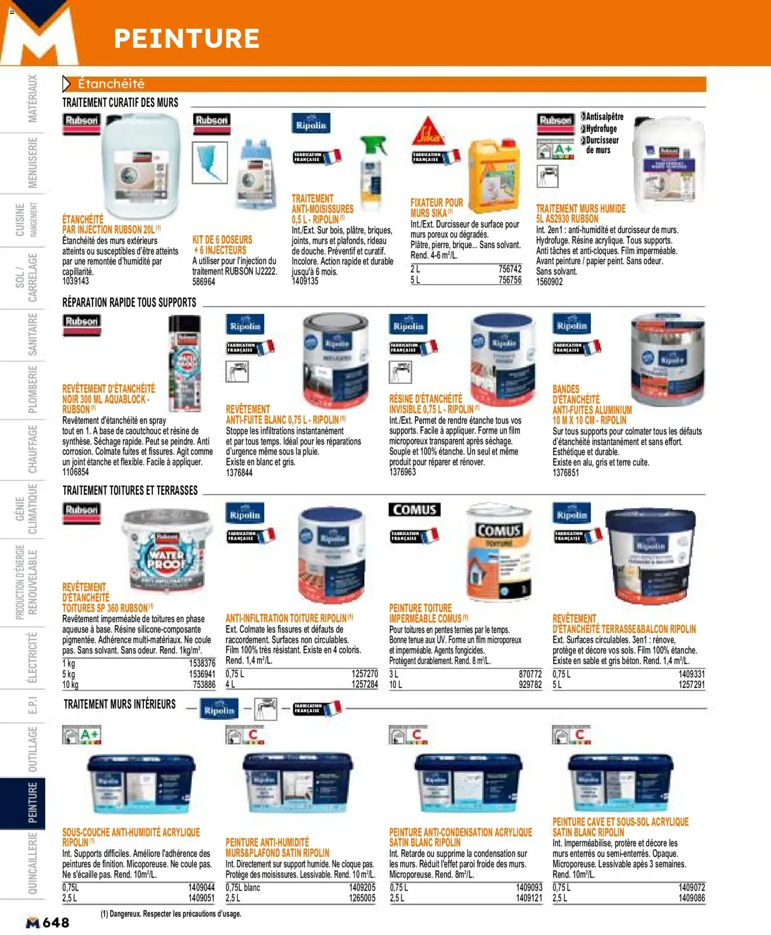{H1} | Page: 648 | Produits: Base, Fixateur, Rideau