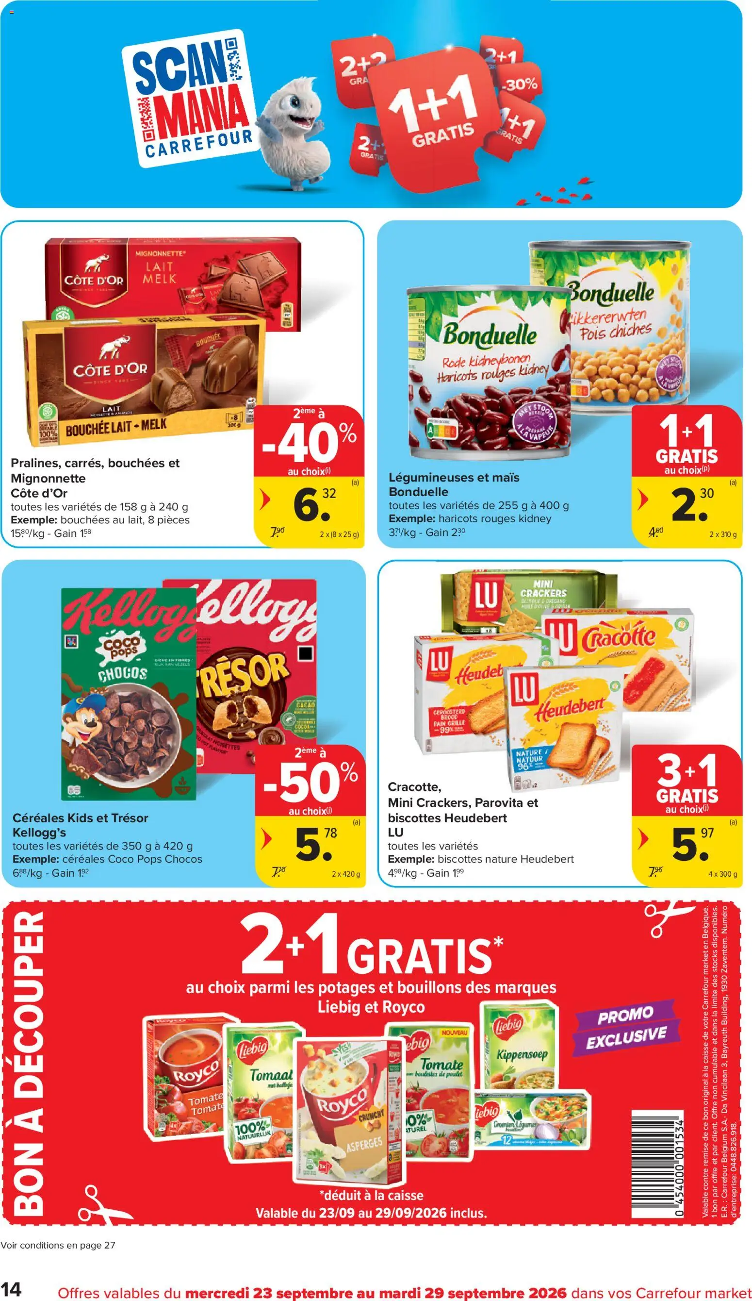 {H1} | Pagina: 14 | Producten: Cacao, Kikkererwten, Groenten, Melk
