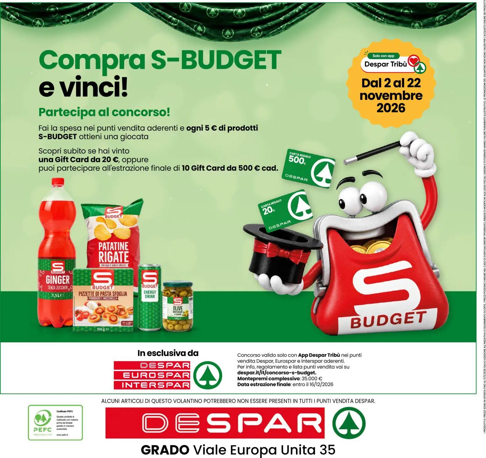 Volantino Despar del 29/10/2026 | Pagina: 8 | Prodotti: Pasta sfoglia, Mozzarella, Pasta, Data
