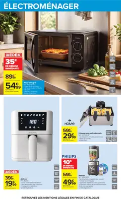 Carrefour - Prévisualisation de Micro-onde grill, Réf. : MD20MG80-L, Signal de fin de cuisson, Dimensions L 45,1 x H 25,8 x P 33,3 cm, Minuteur 30 minutes, Garantie légale 2 ans valide à partir de 06/10/2026 | Page: 66
