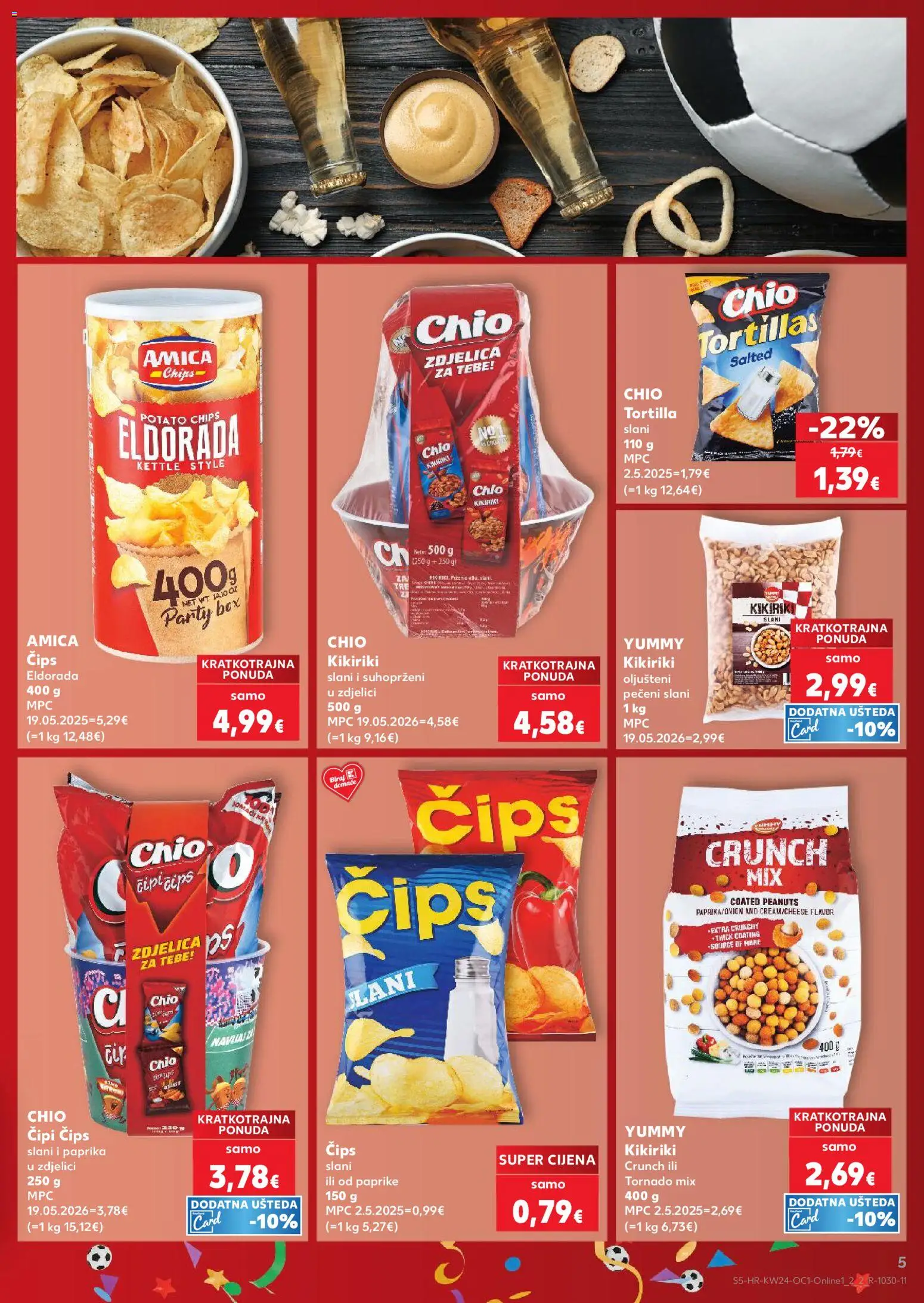 Kaufland katalog | vrijedi od 10.06.2026 | Stranica: 5 | Proizvodi: Paprika, Čips, Kikiriki