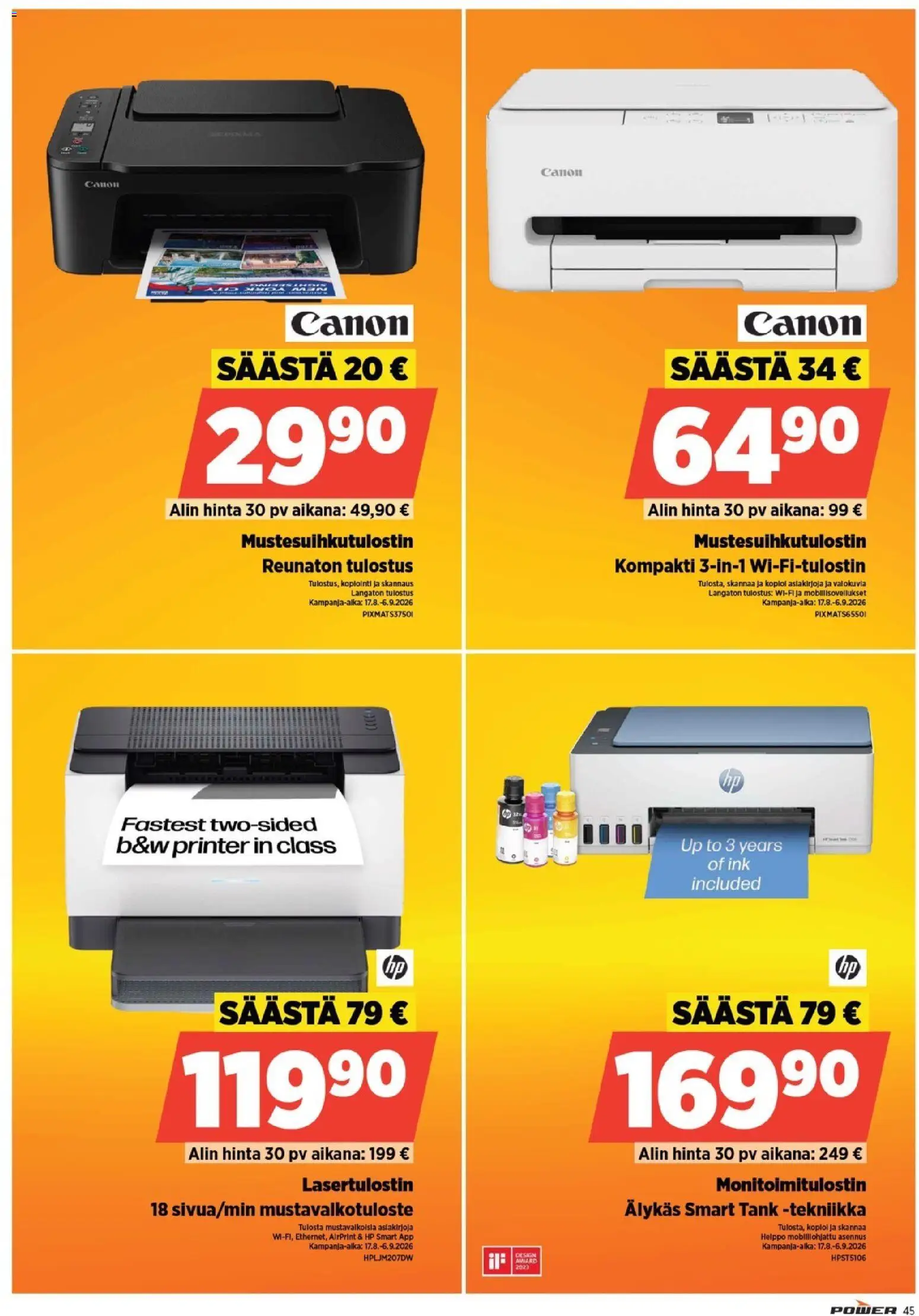 Power tarjoukset – voimassa 17/08/2026 alkaen | Sivu: 45