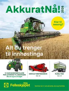 Forhåndsvisning av Felleskjøpet AkkuratNå! 2026 gyldig fra 02/07/2026
