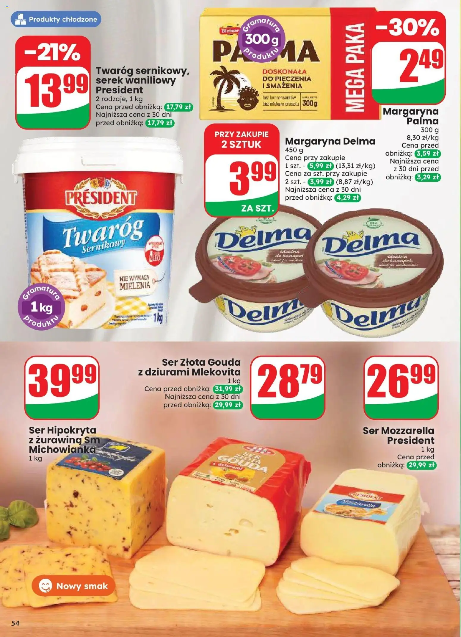 Dino gazetka od 12.08.2026 | Strona: 54 | Produkty: Serek, Palma, Serek waniliowy, Żurawina