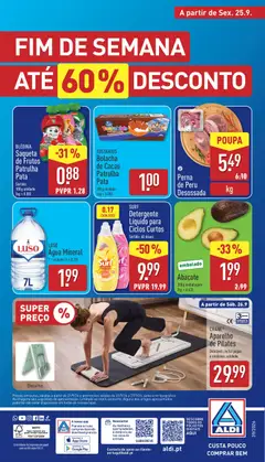Pré-visualização Aldi folheto válido de 21/09/2026 | Página: 28 | Produtos: Agua, Cacau, Detergente, Abacate